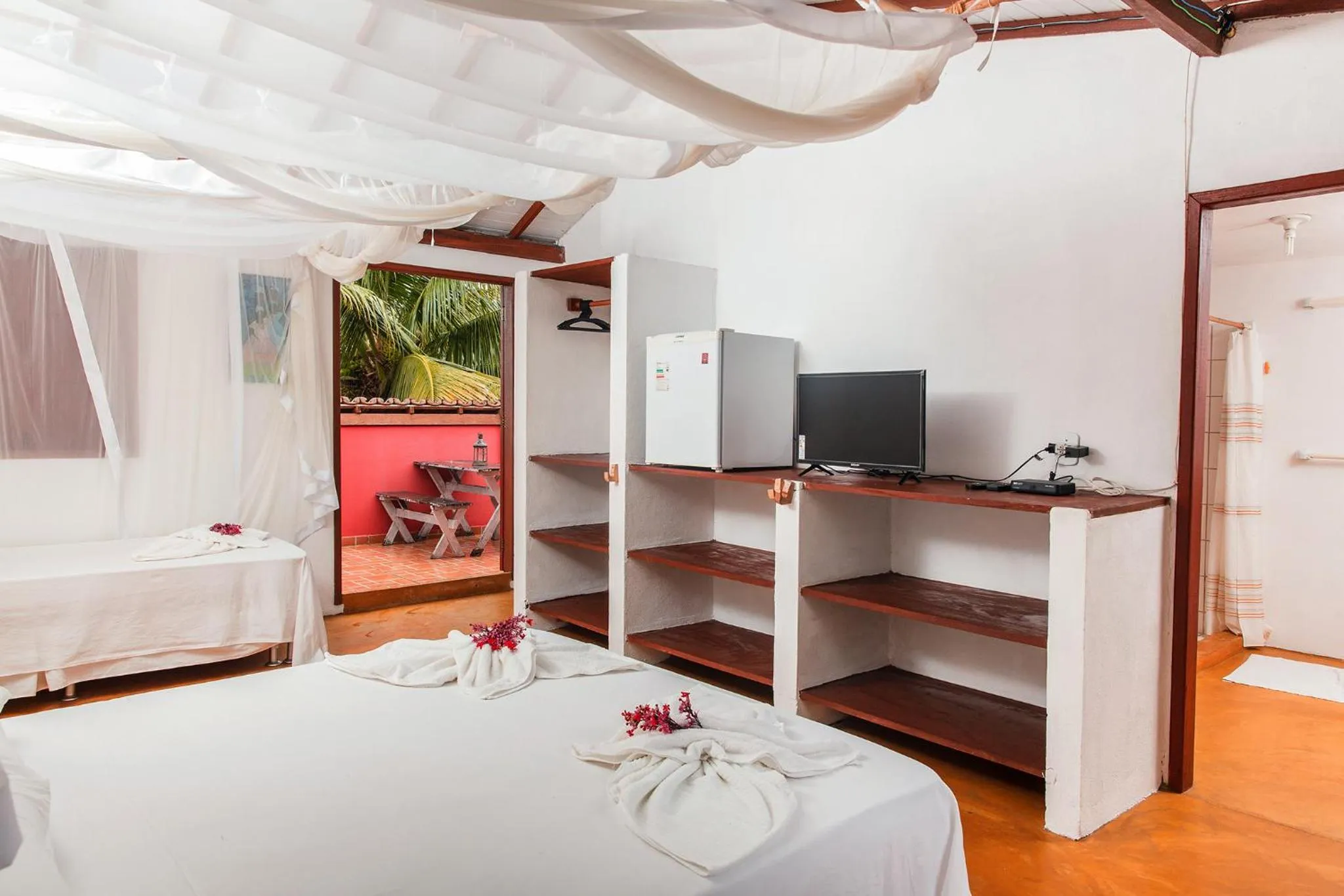 Bed in Pousada Do Guga