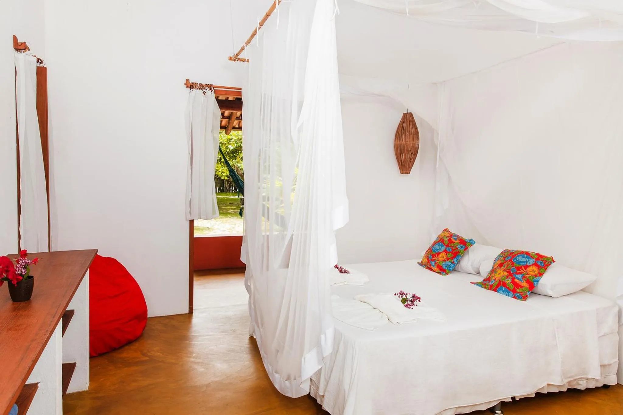 Bed in Pousada Do Guga