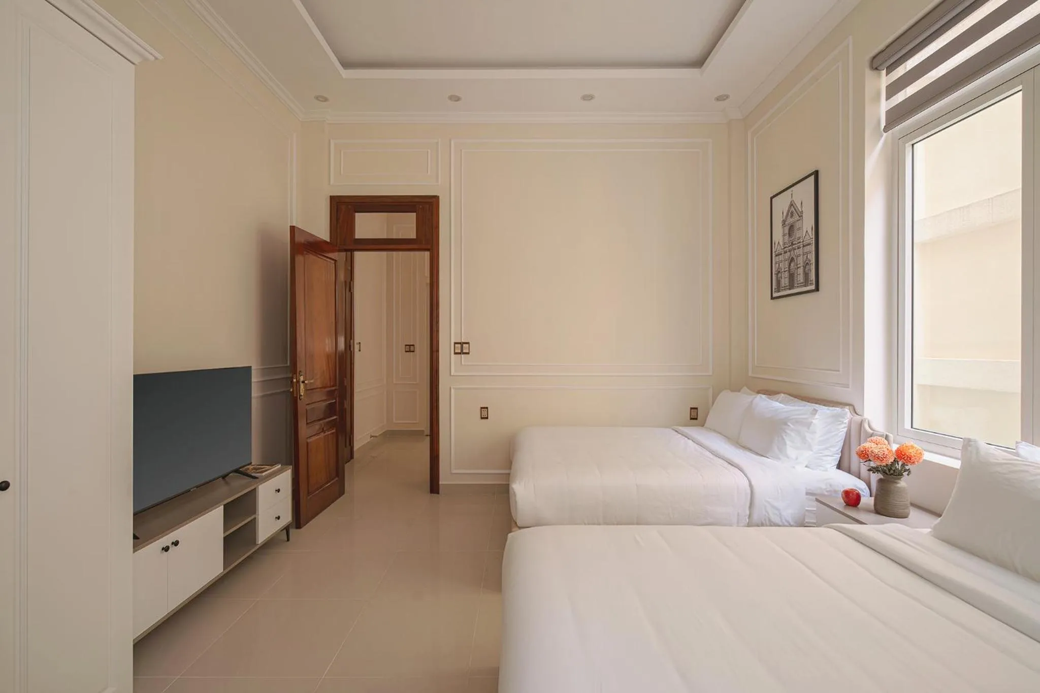 Bed in The One Da Lat Hotel