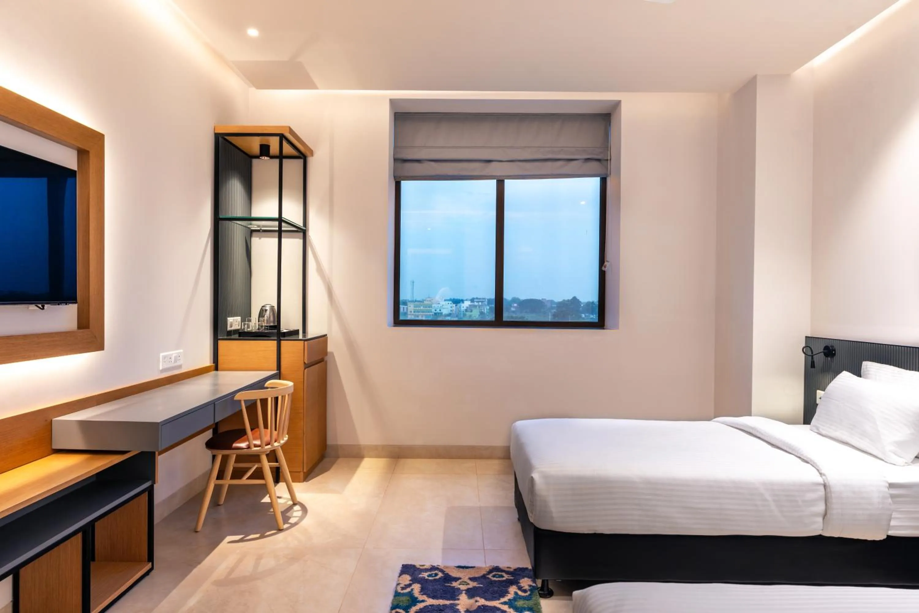 Bedroom, Bed in Krishna's courtyard Hotel & Convention