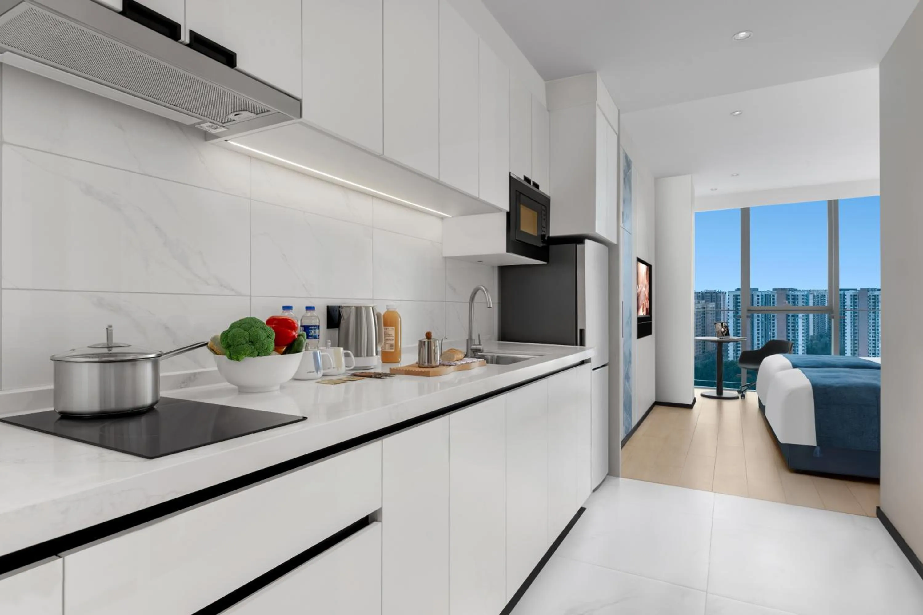 kitchen in Citadines Guanghua Chengdu