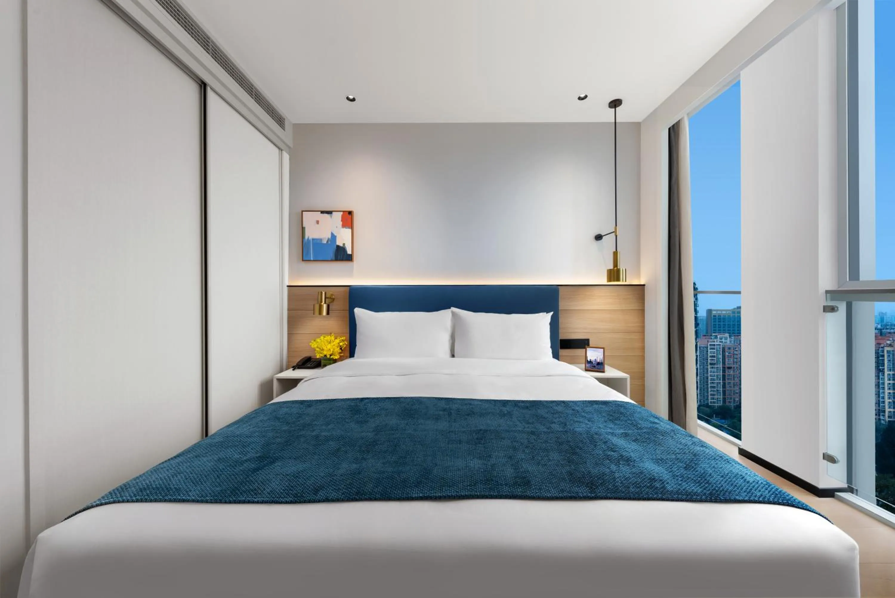 Bedroom, Bed in Citadines Guanghua Chengdu