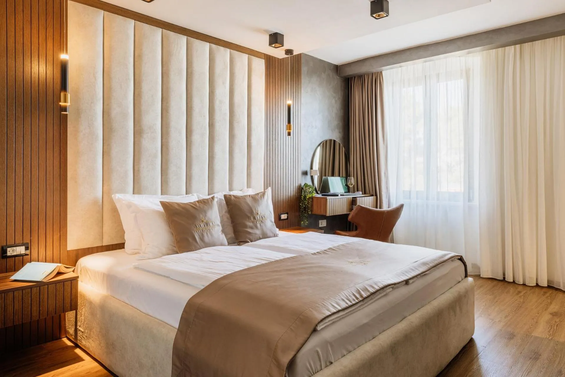 Bed in San Valentino Palace, Umag city center