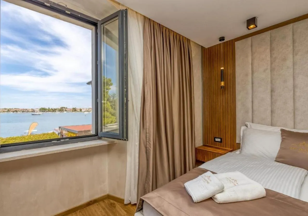 Bed in San Valentino Palace, Umag city center