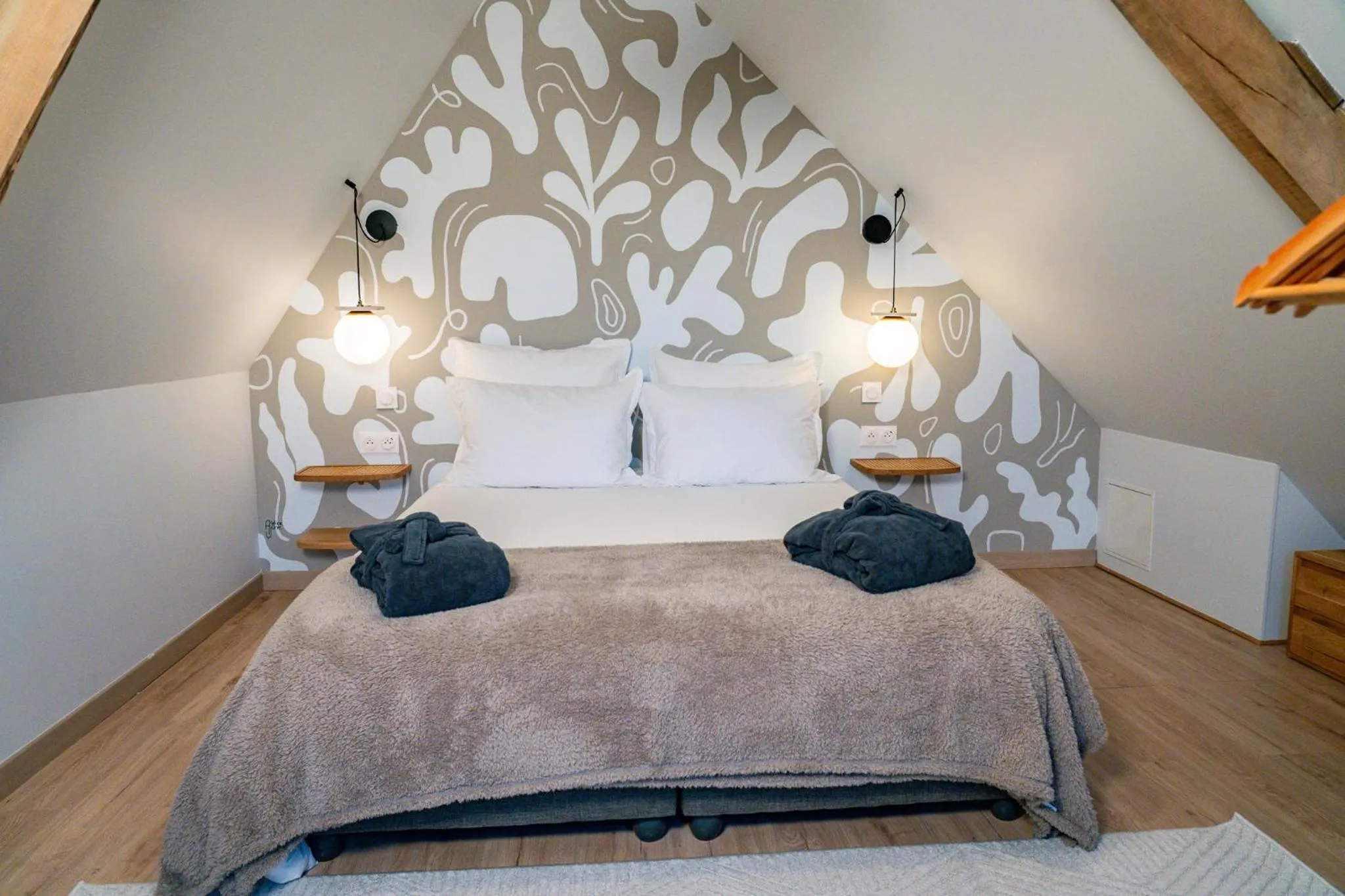 Bed in Les Charmes du Petit Pré