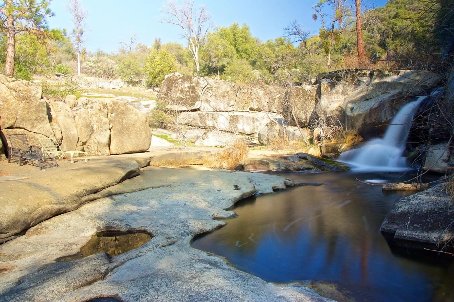 View (from property/room) in Riverfront Property with Waterfalls near Yosemite and Bass Lake
