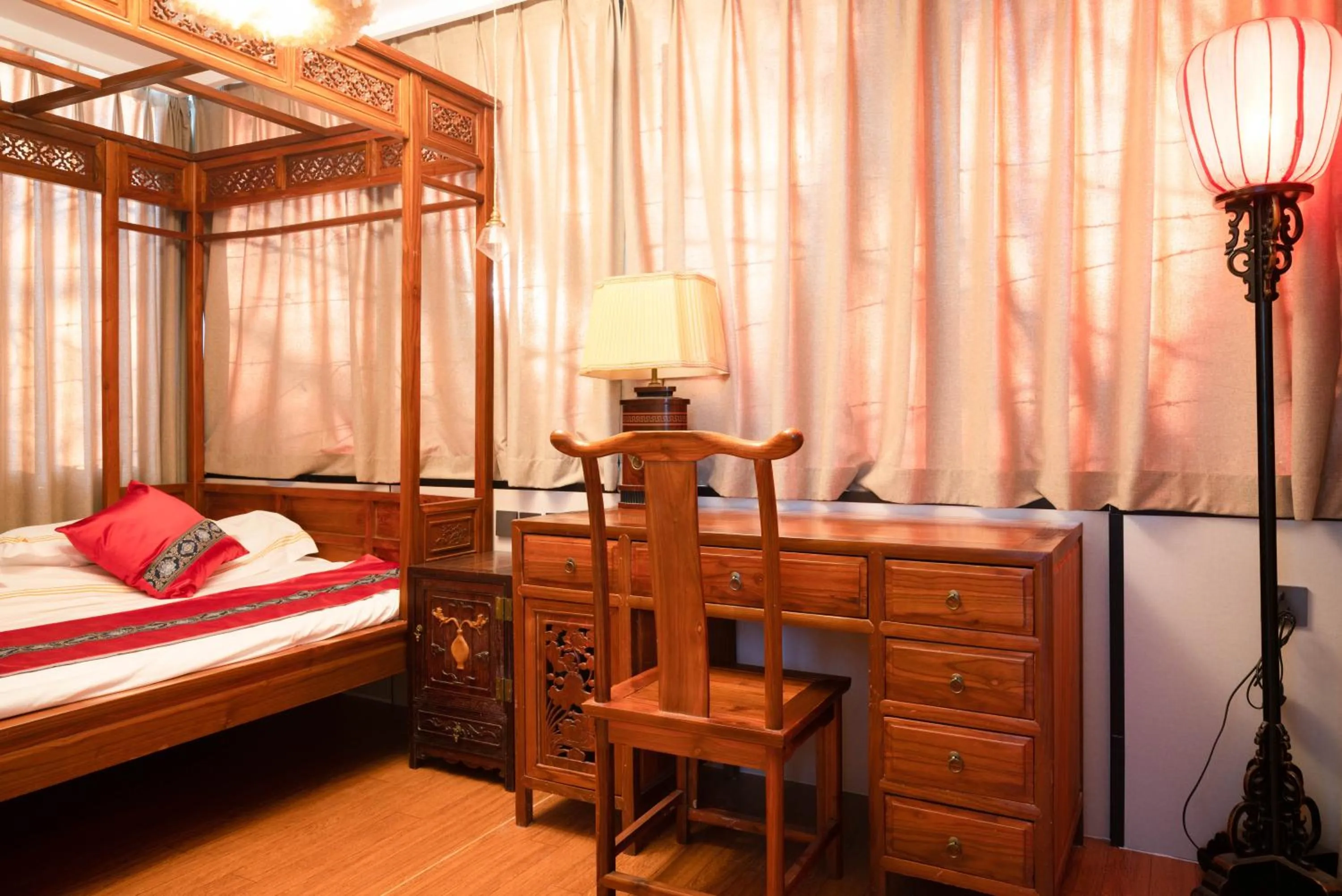 Bed in Beijing Rong Courtyard Boutique Hotel