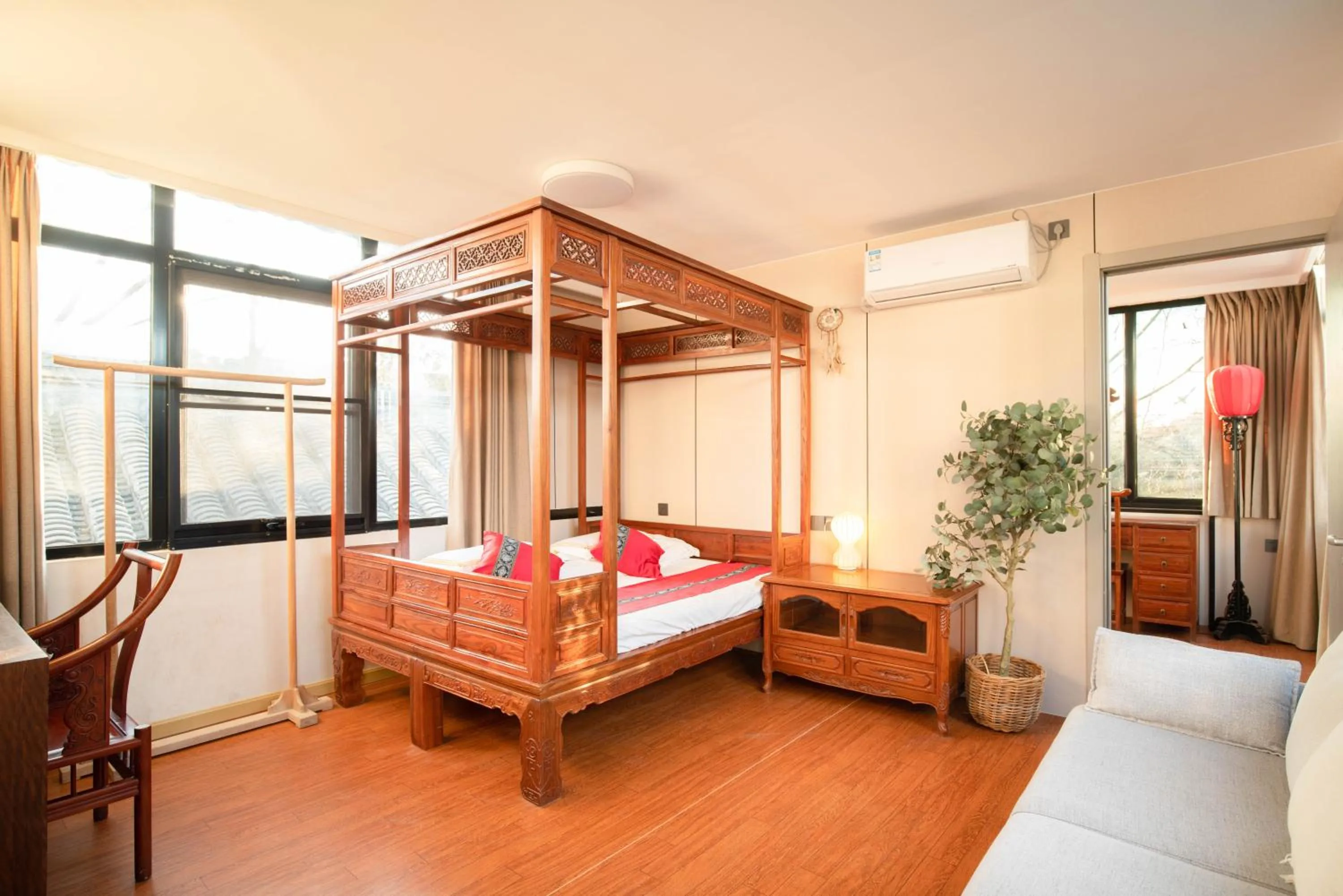 Bed in Beijing Rong Courtyard Boutique Hotel