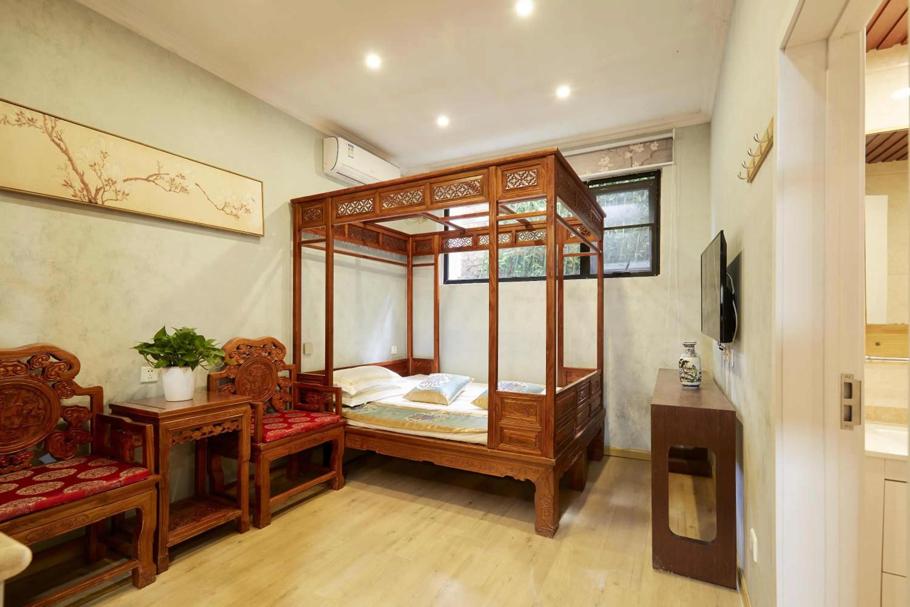 Bed in Beijing Rong Courtyard Boutique Hotel