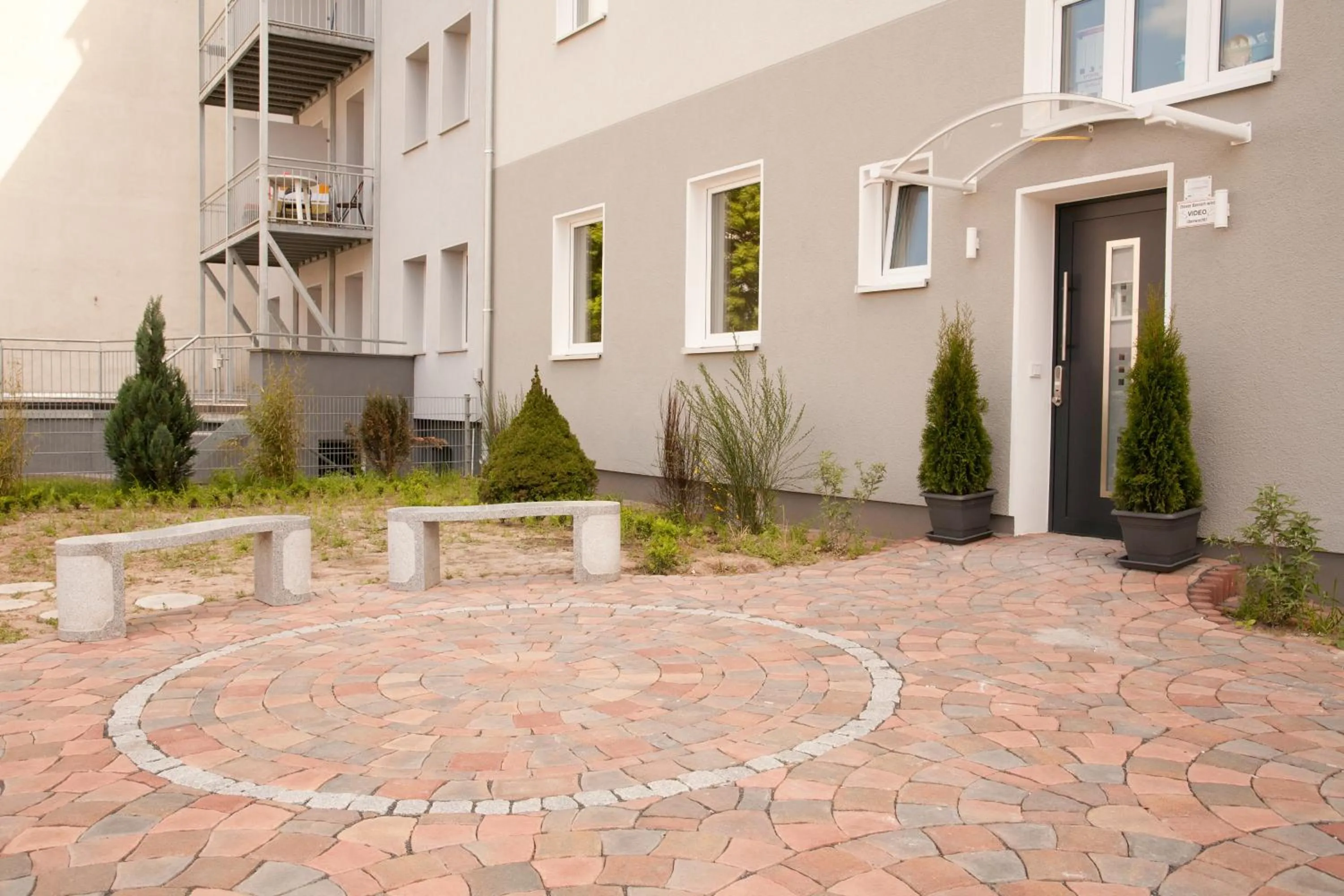 Patio in Apartmenthaus Wesertor