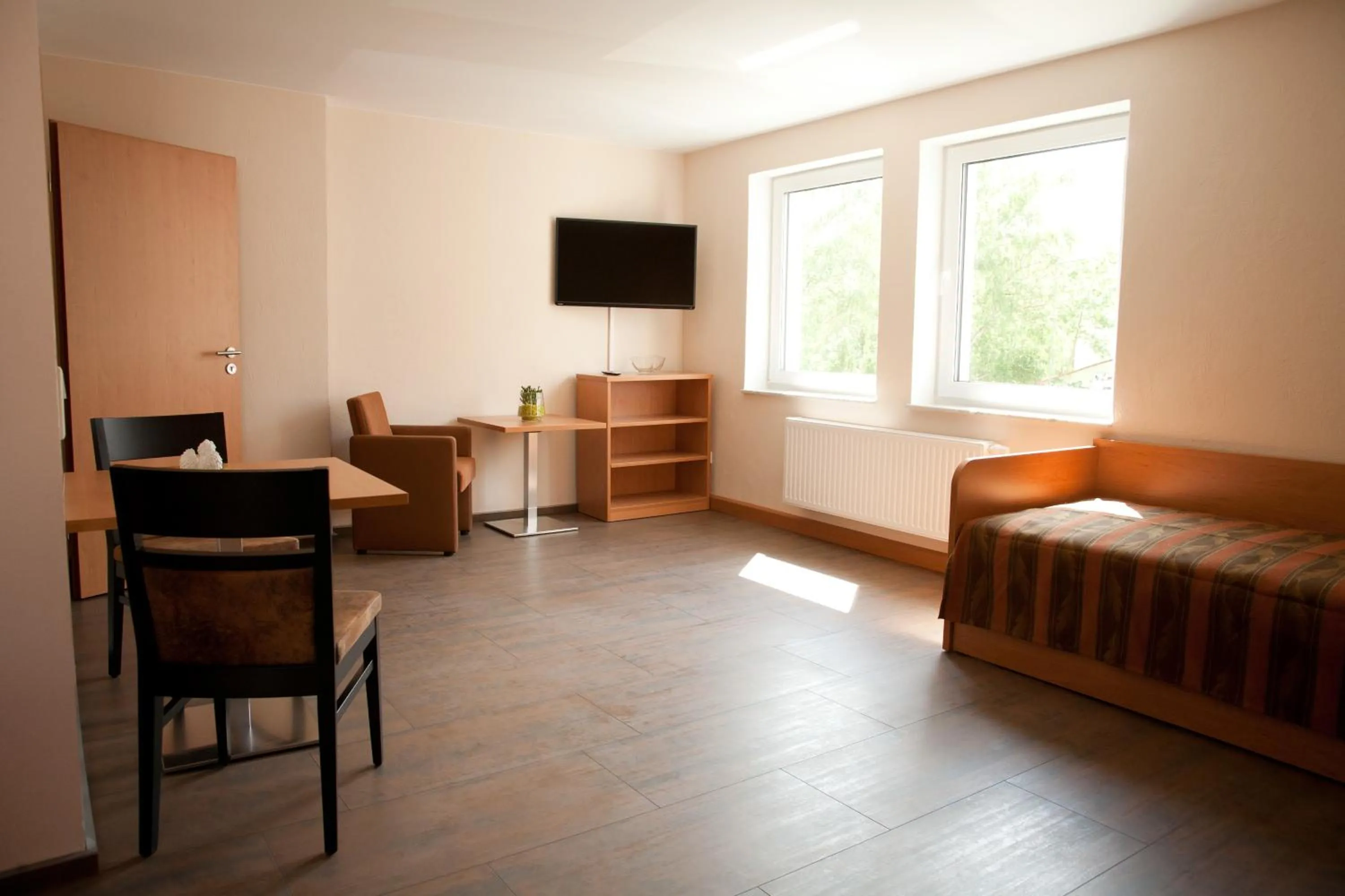 Living room, Bed in Apartmenthaus Wesertor