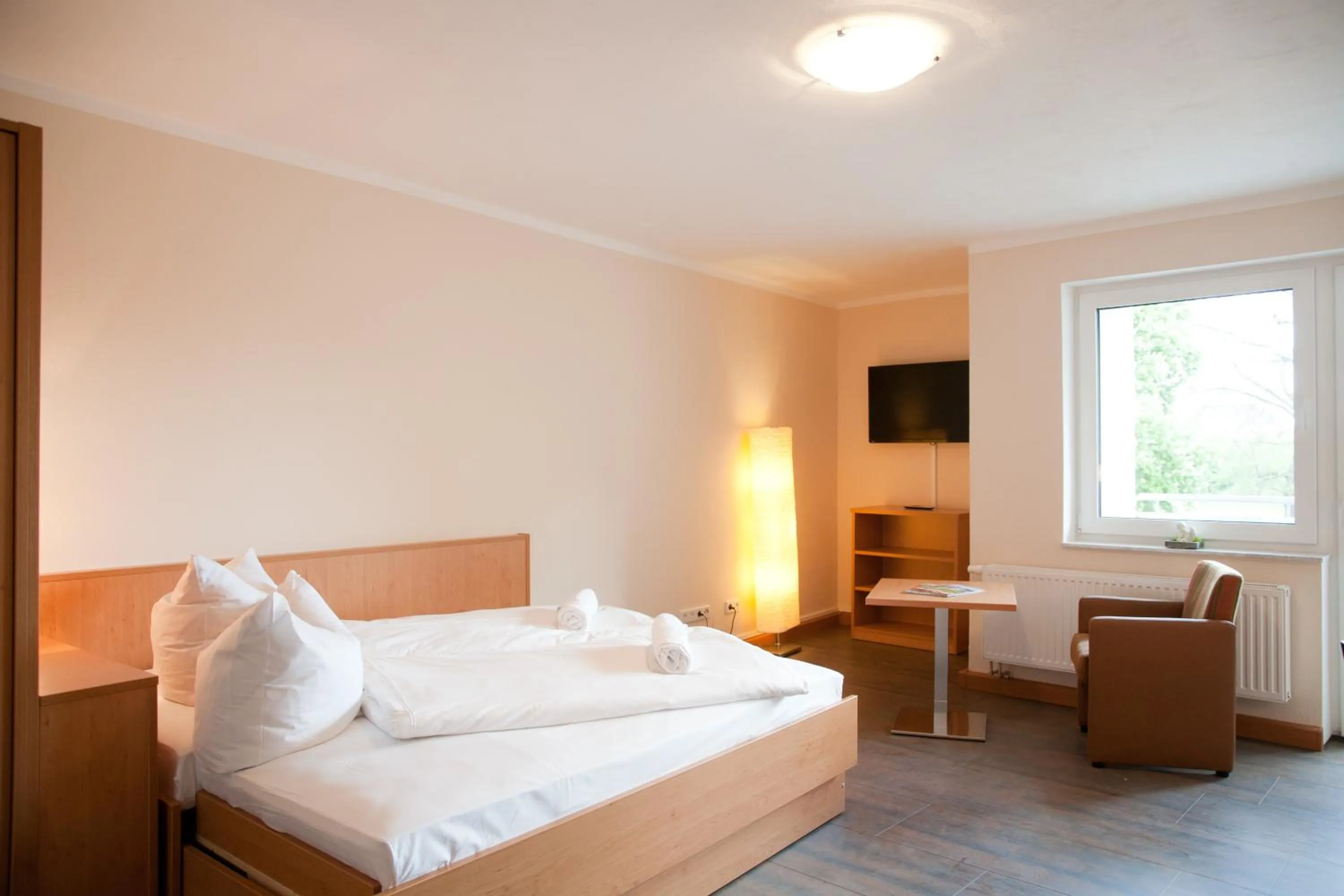 Photo of the whole room, Bed in Apartmenthaus Wesertor