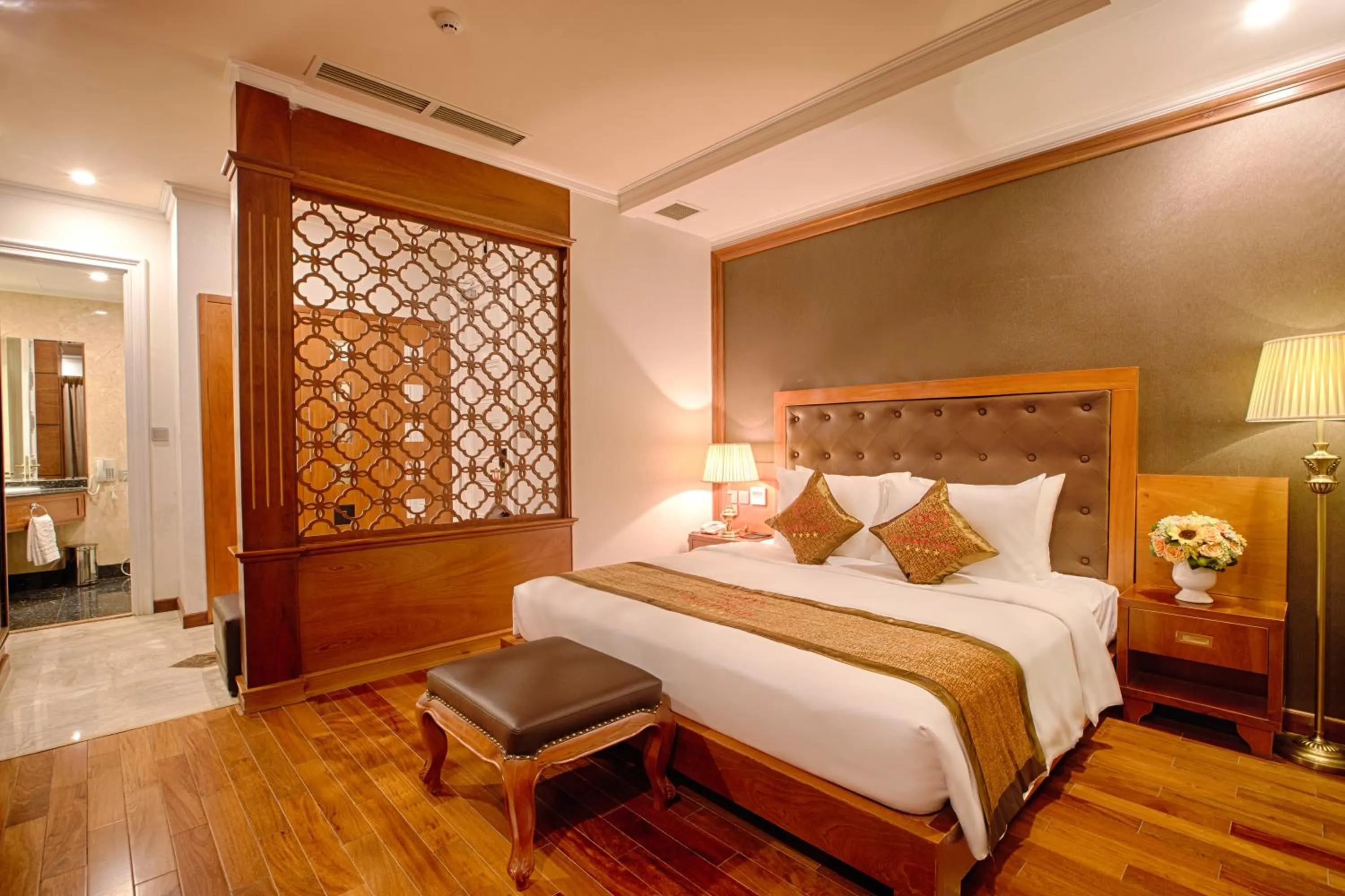 Bed in Samdi Da Nang Central Hotel