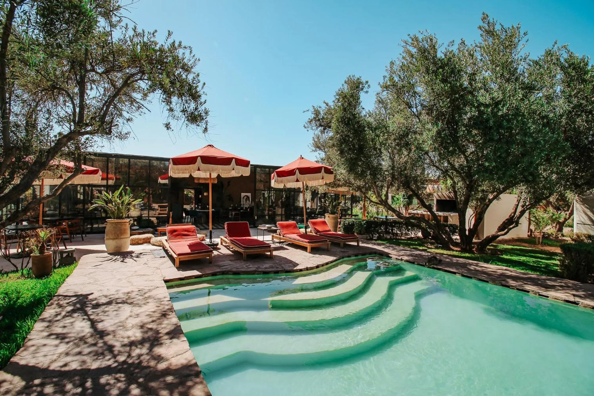 Swimming pool in Hotel & Spa La Ferme El Dar