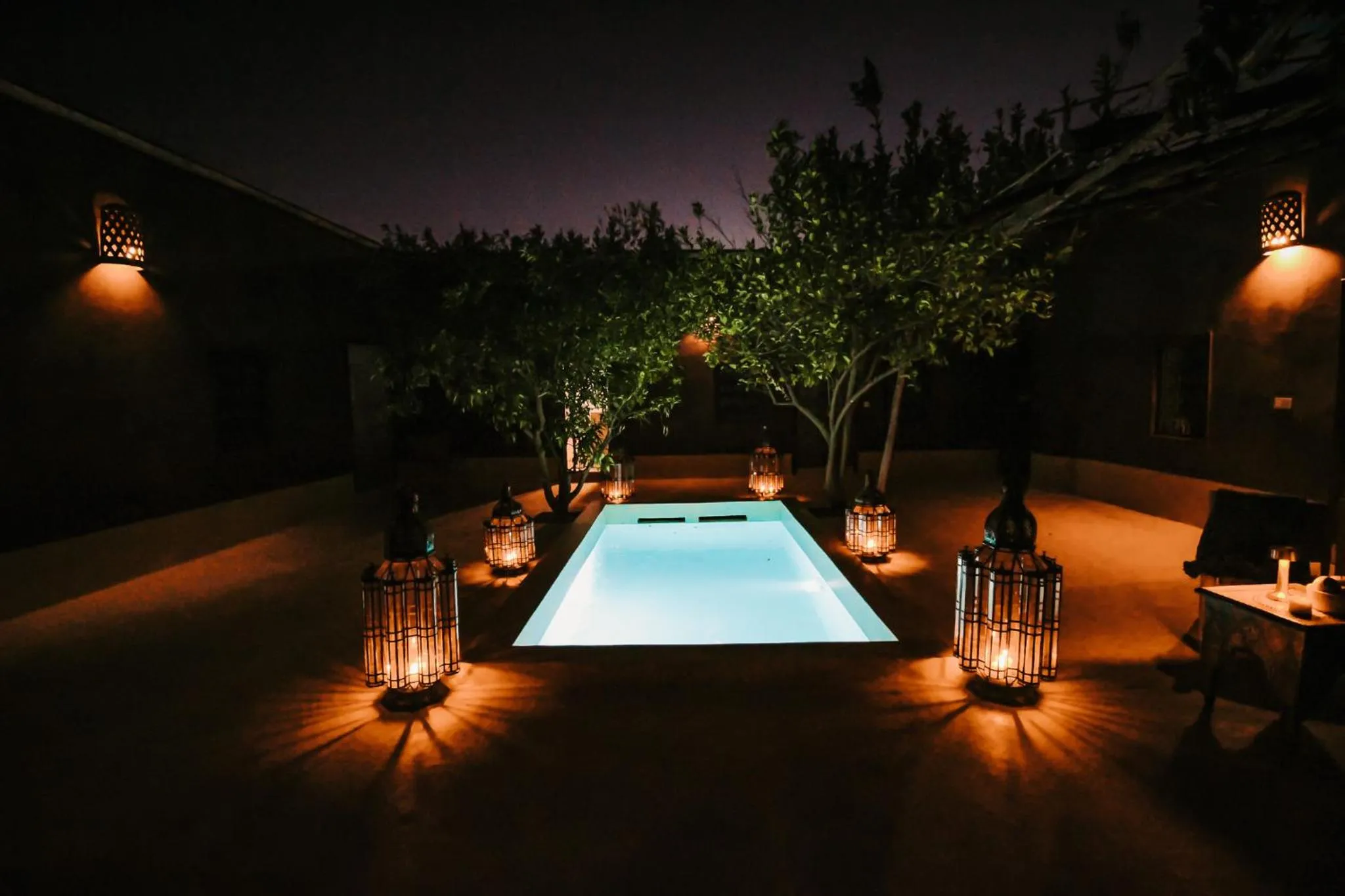 Patio in Hotel & Spa La Ferme El Dar