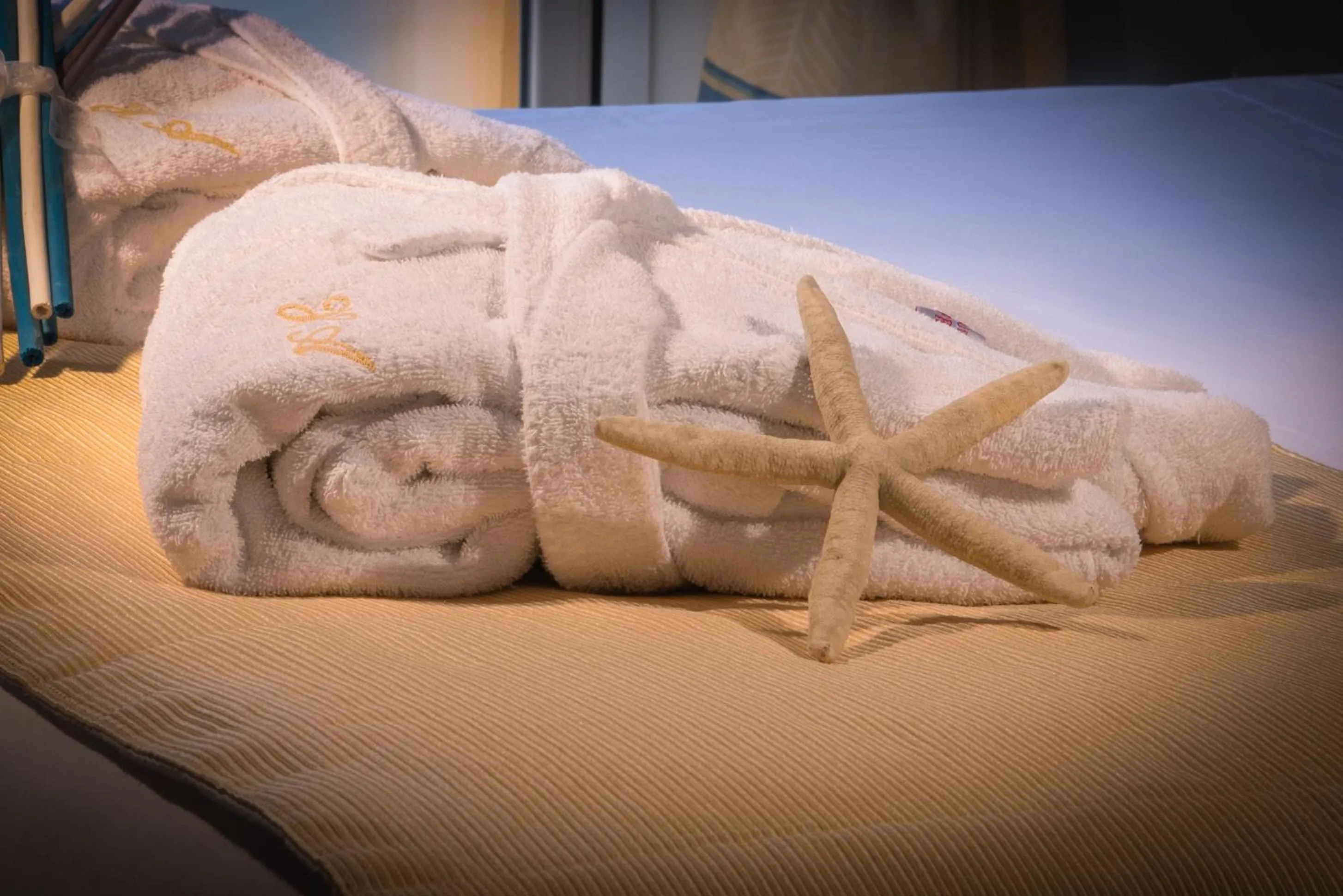 Decorative detail, Bed in Hotel Albatros Varigotti