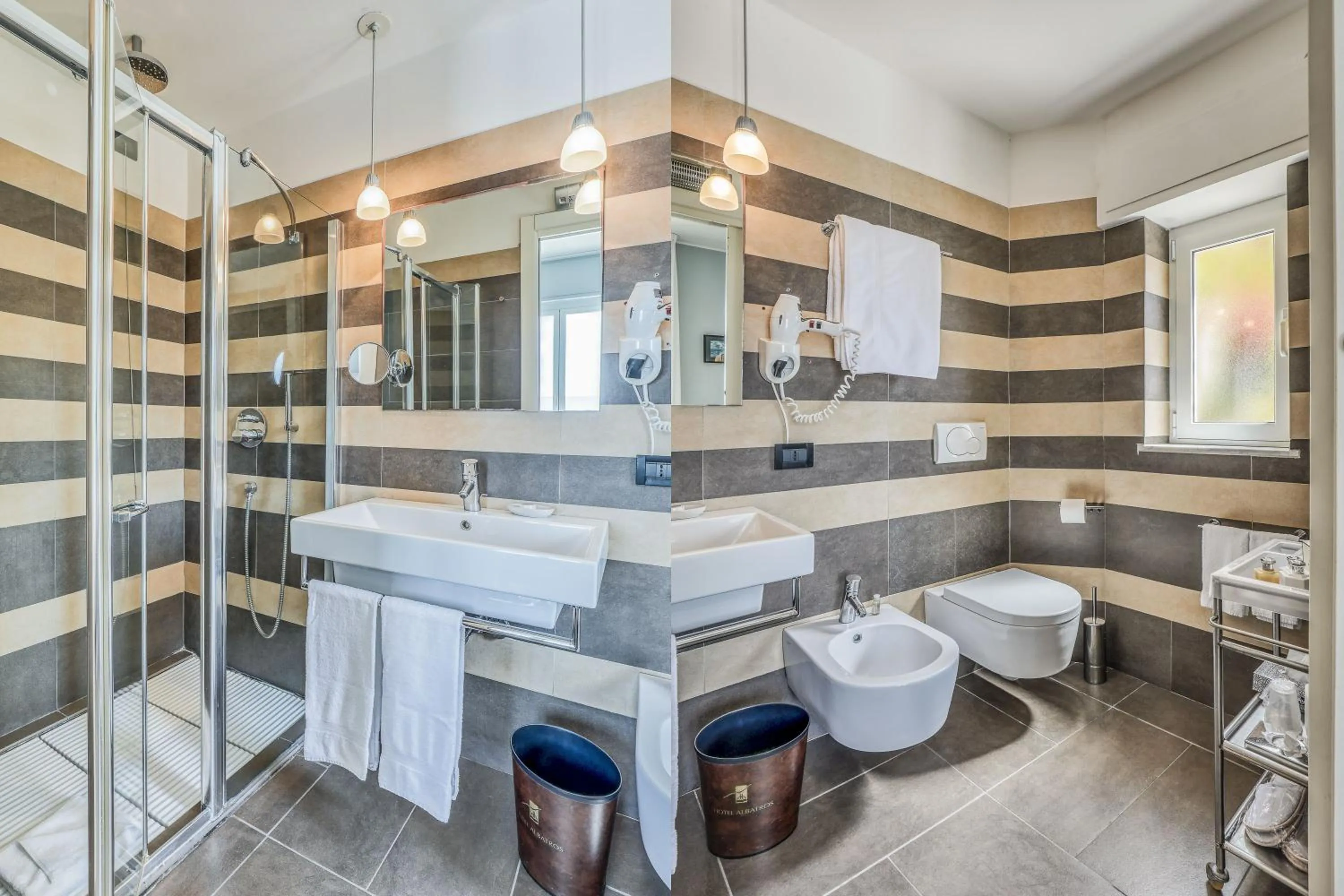 Bathroom in Hotel Albatros Varigotti