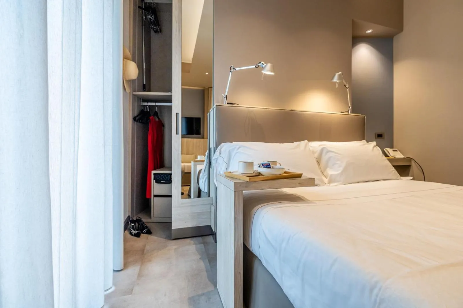 Bedroom, Bed in Hotel Albatros Varigotti