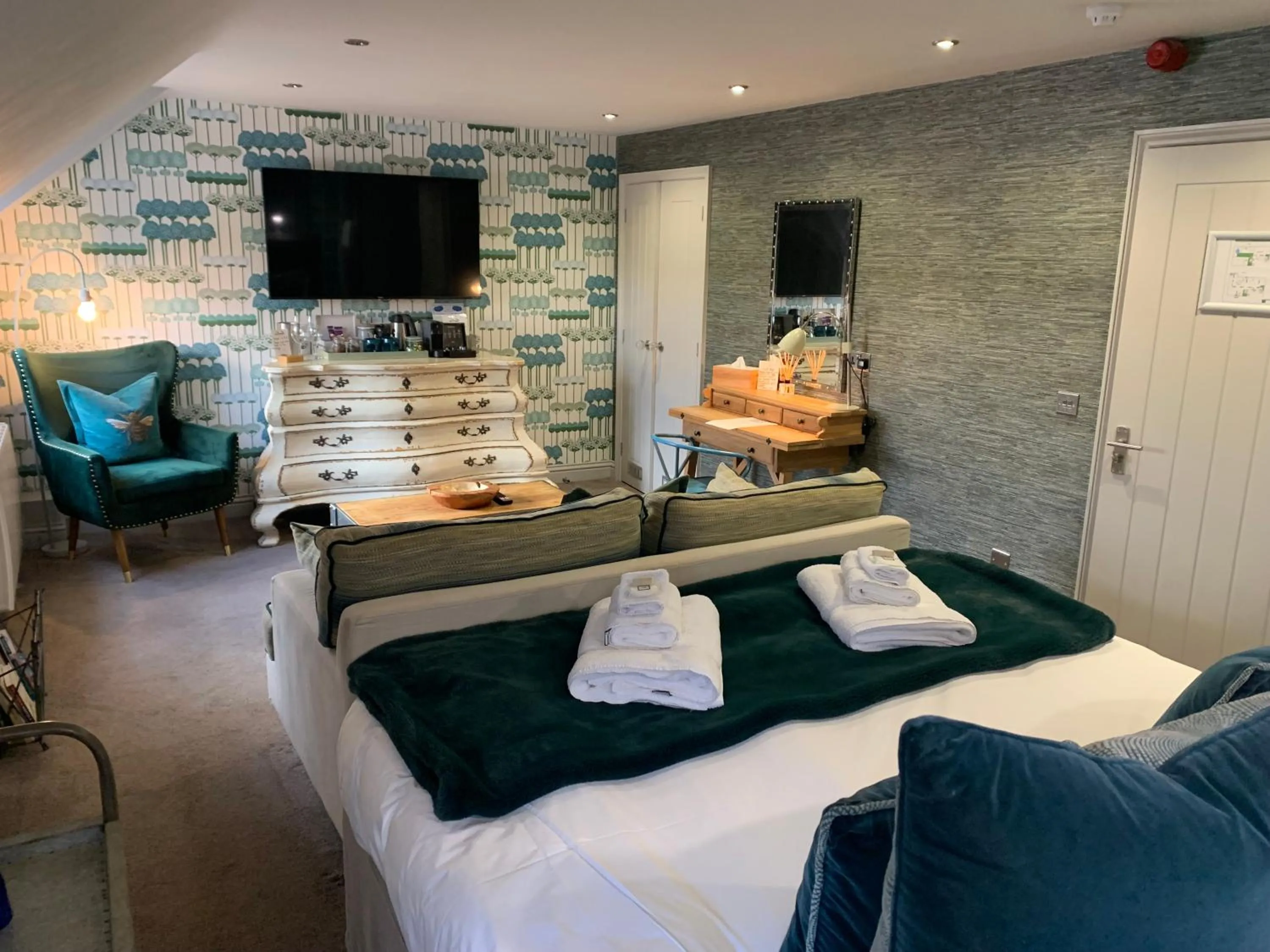 Bed in No33 THORNHAM BOUTIQUE SUITES