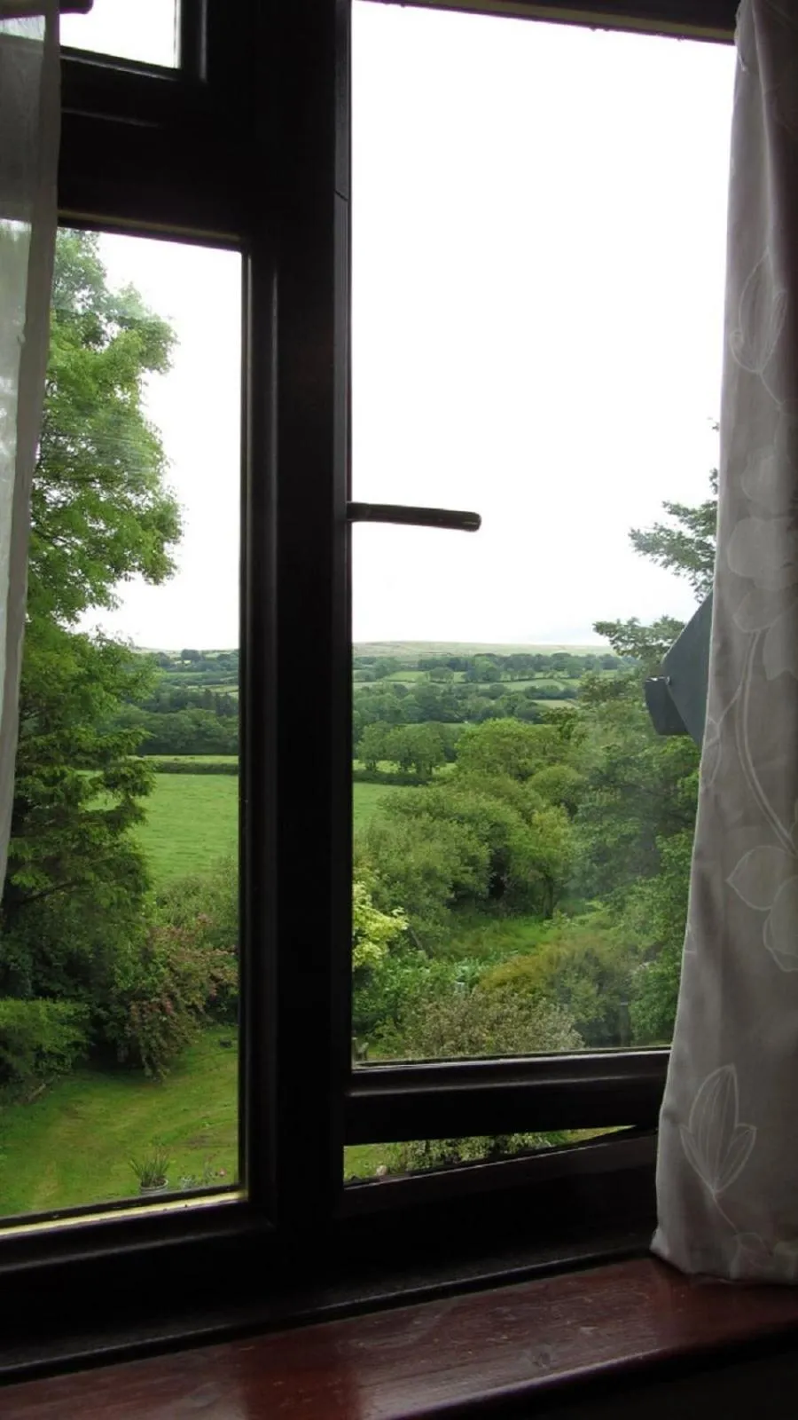 Garden view in Heathergate Cottage Dartmoor BnB