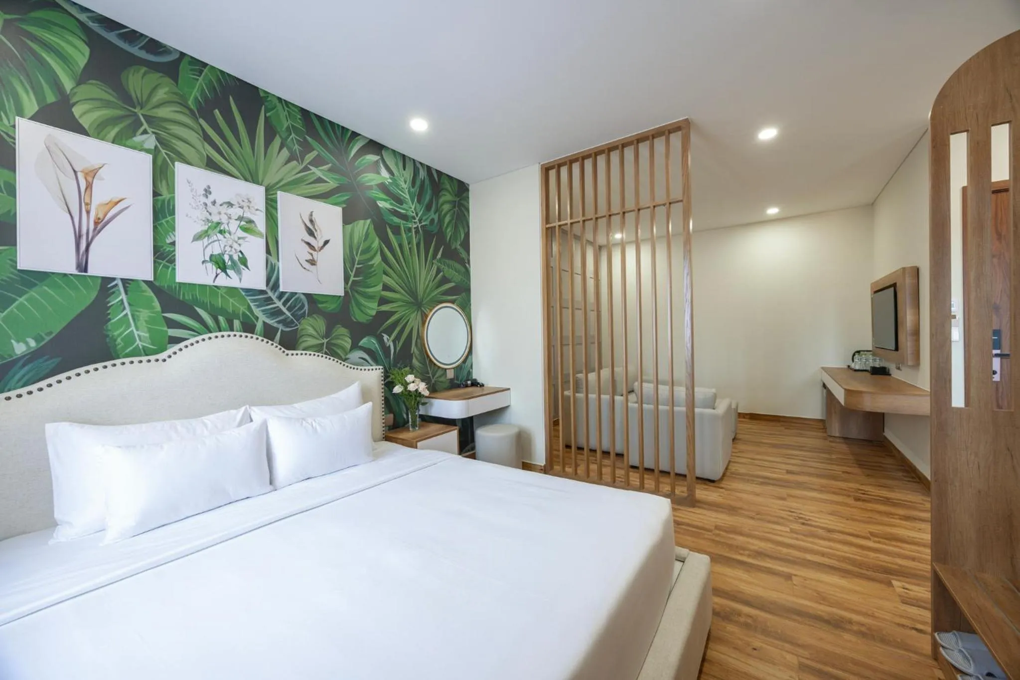Bed in Sarah Hotel Halal Restaurant Phu Quoc