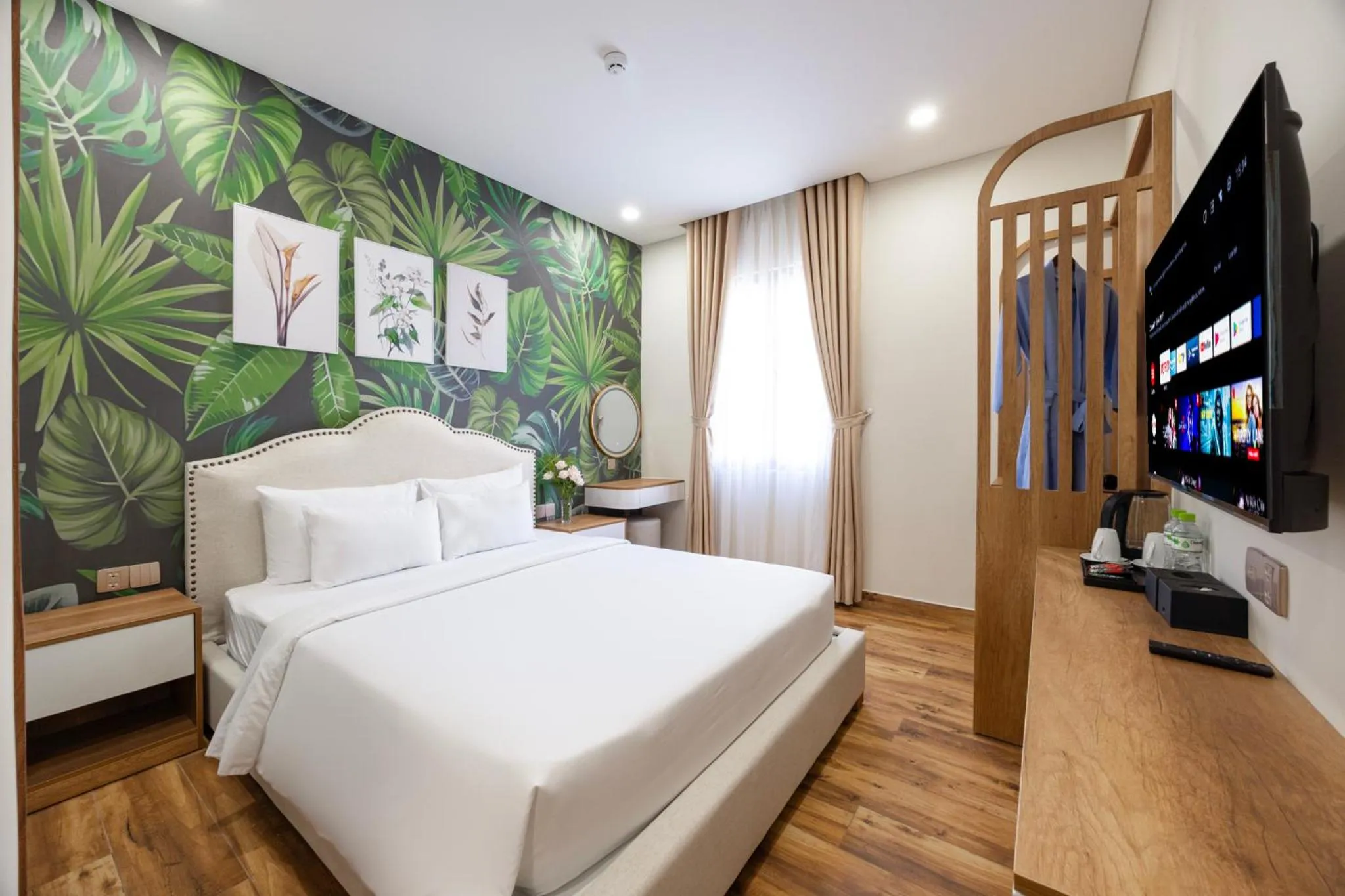 Bed in Sarah Hotel Halal Restaurant Phu Quoc
