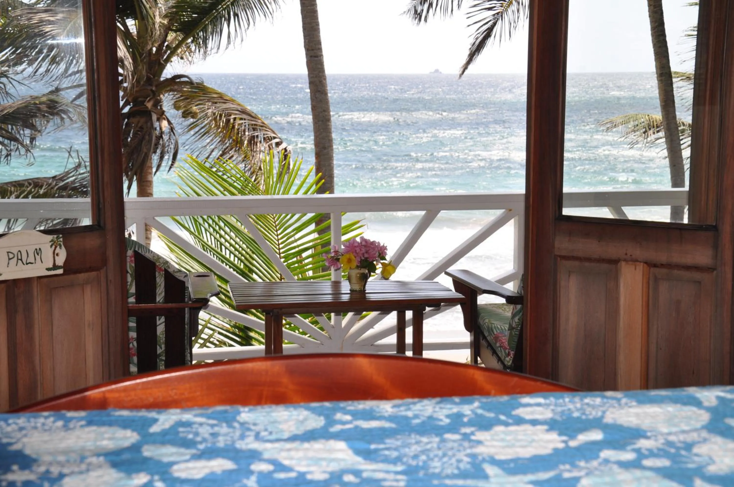 Seating area in Petite Anse Hotel