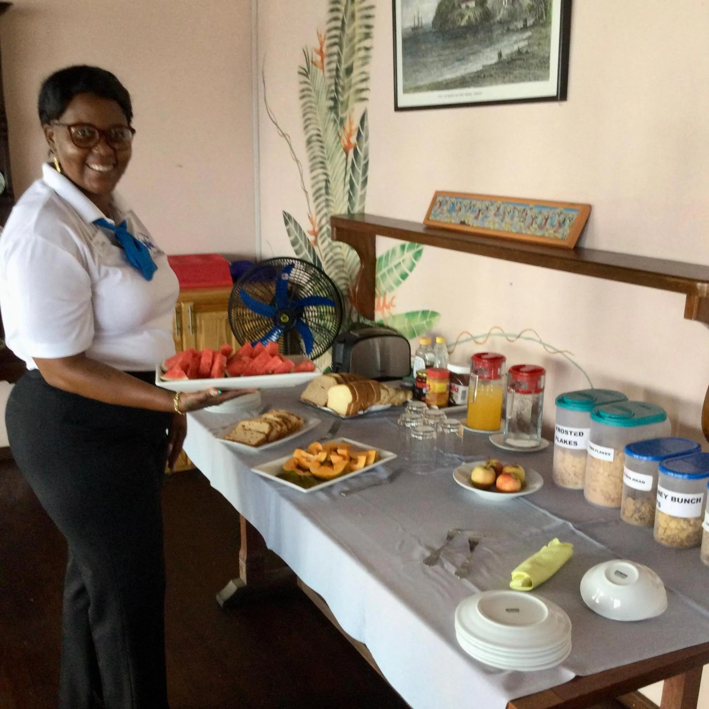 Breakfast in Petite Anse Hotel