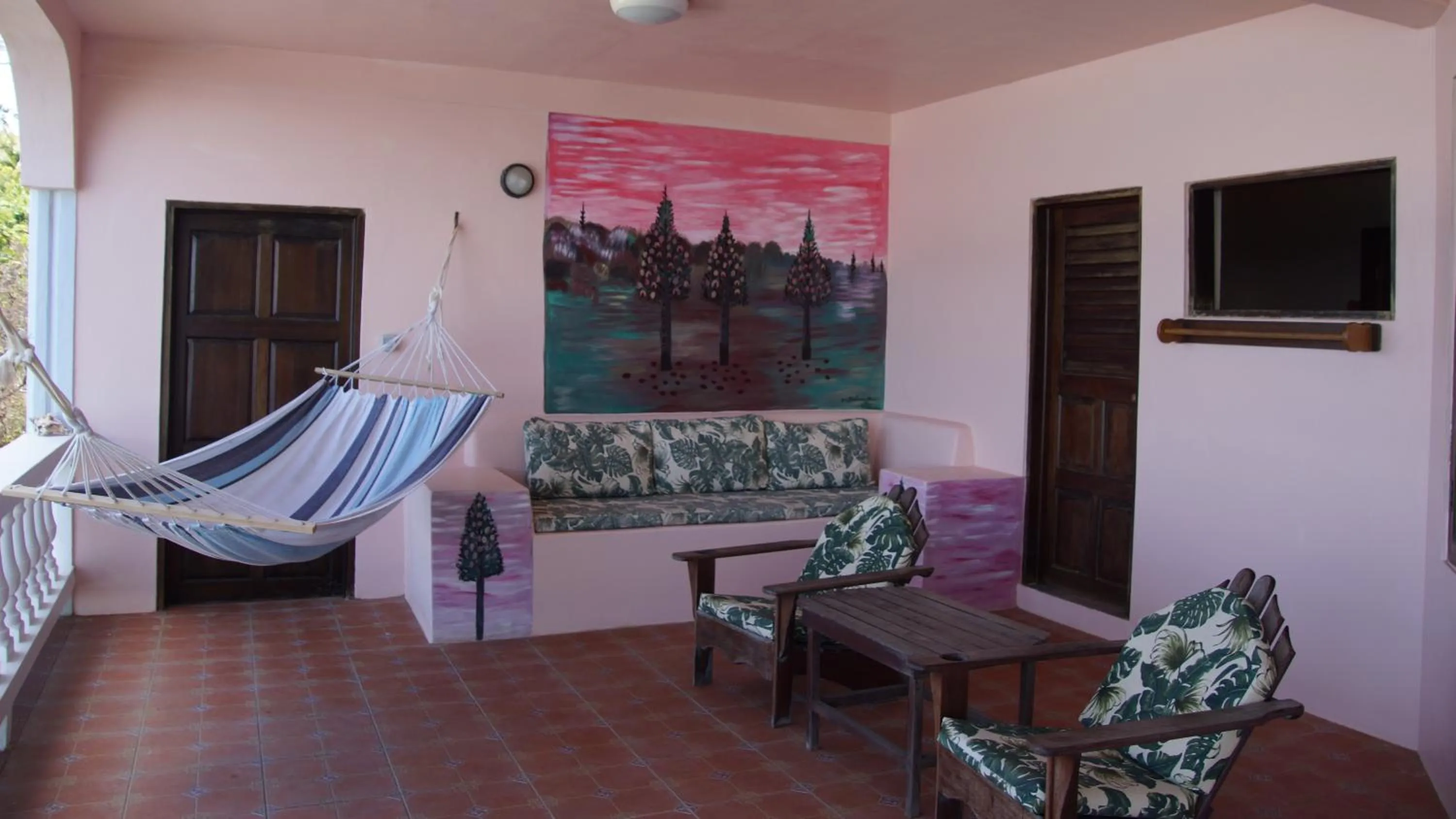Seating area in Petite Anse Hotel
