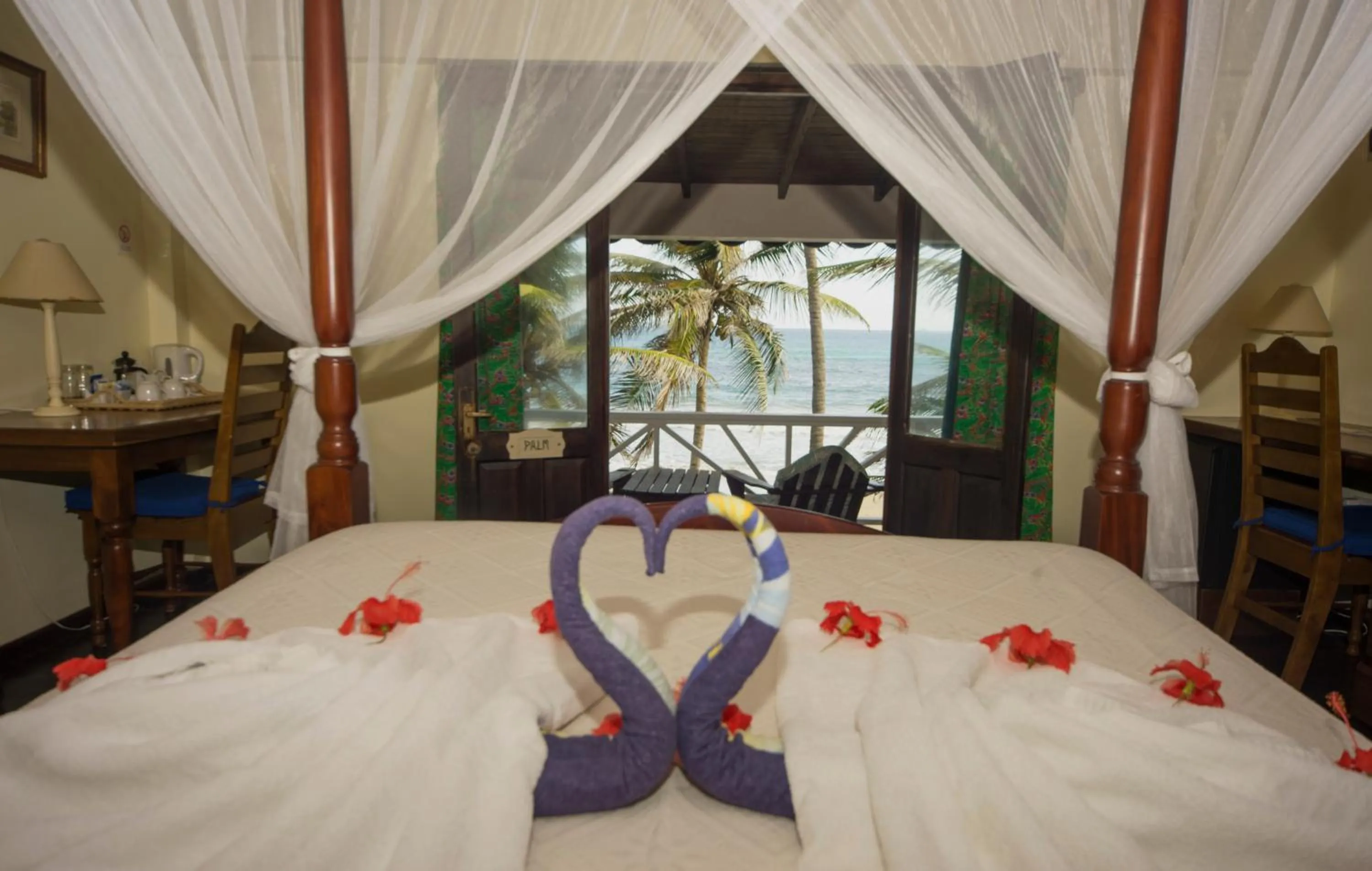 Bedroom, Bed in Petite Anse Hotel