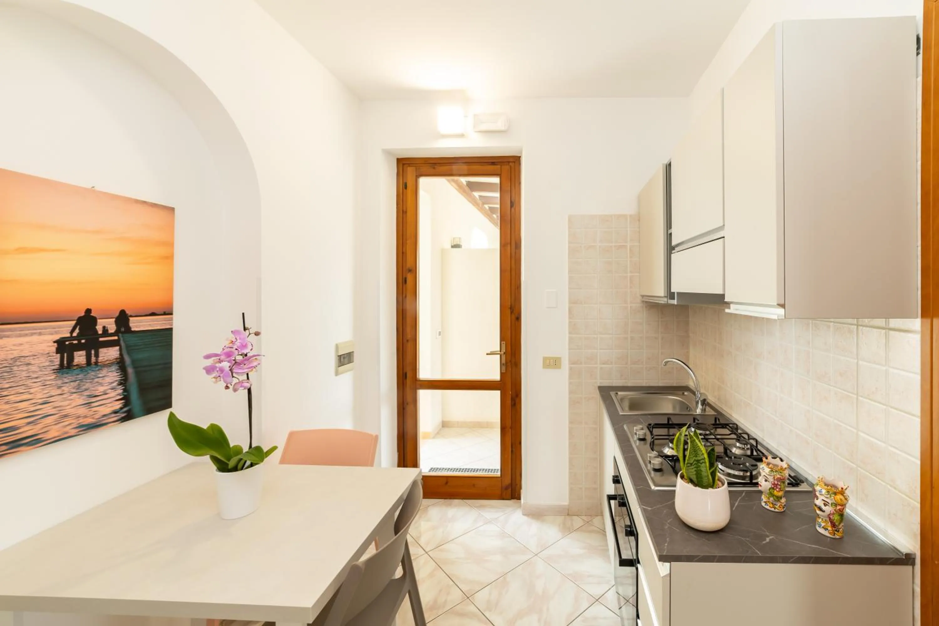 Kitchen or kitchenette in Resort Santa Maria Hotel