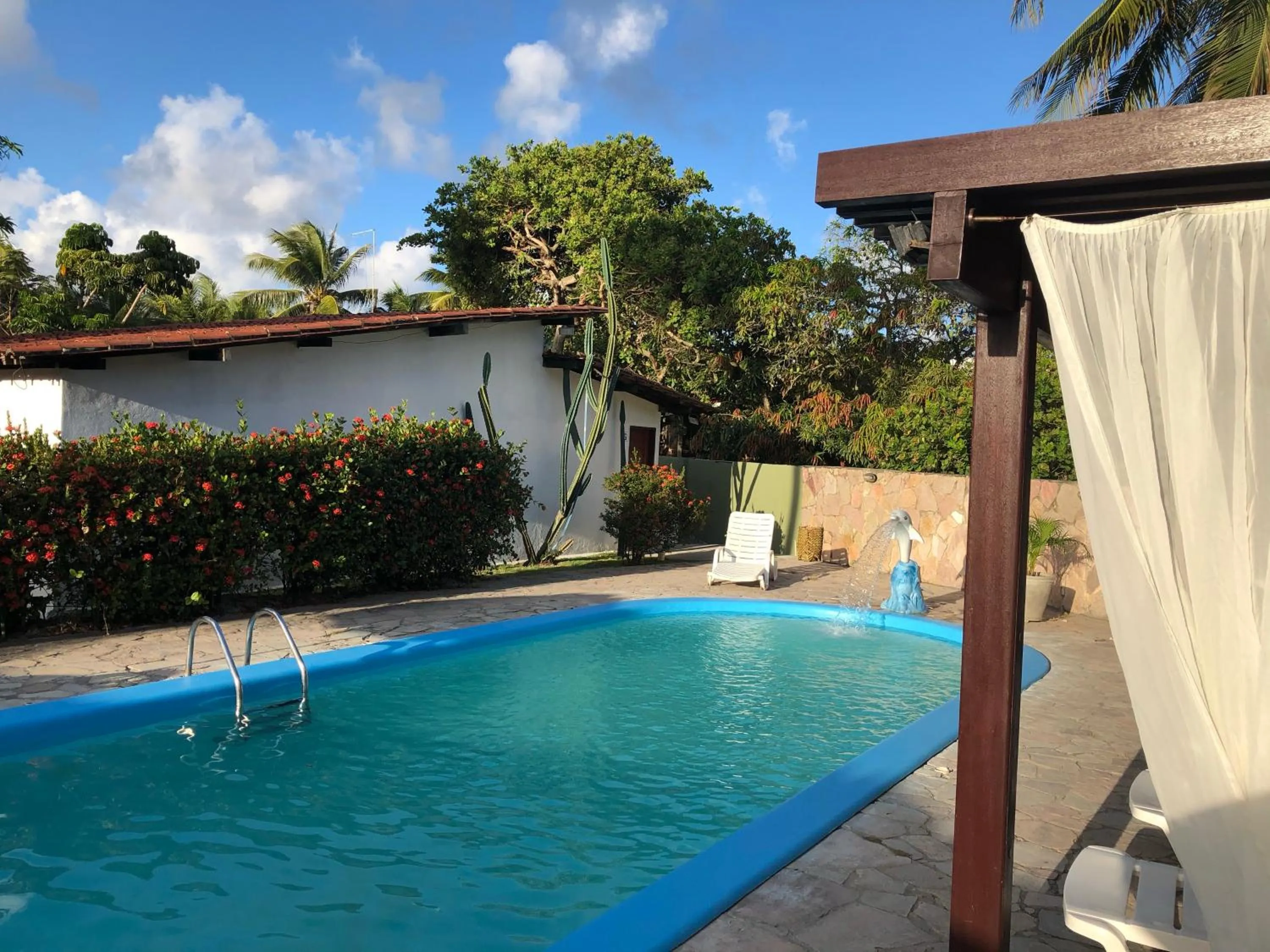 Garden view in Pousada das Oliveiras