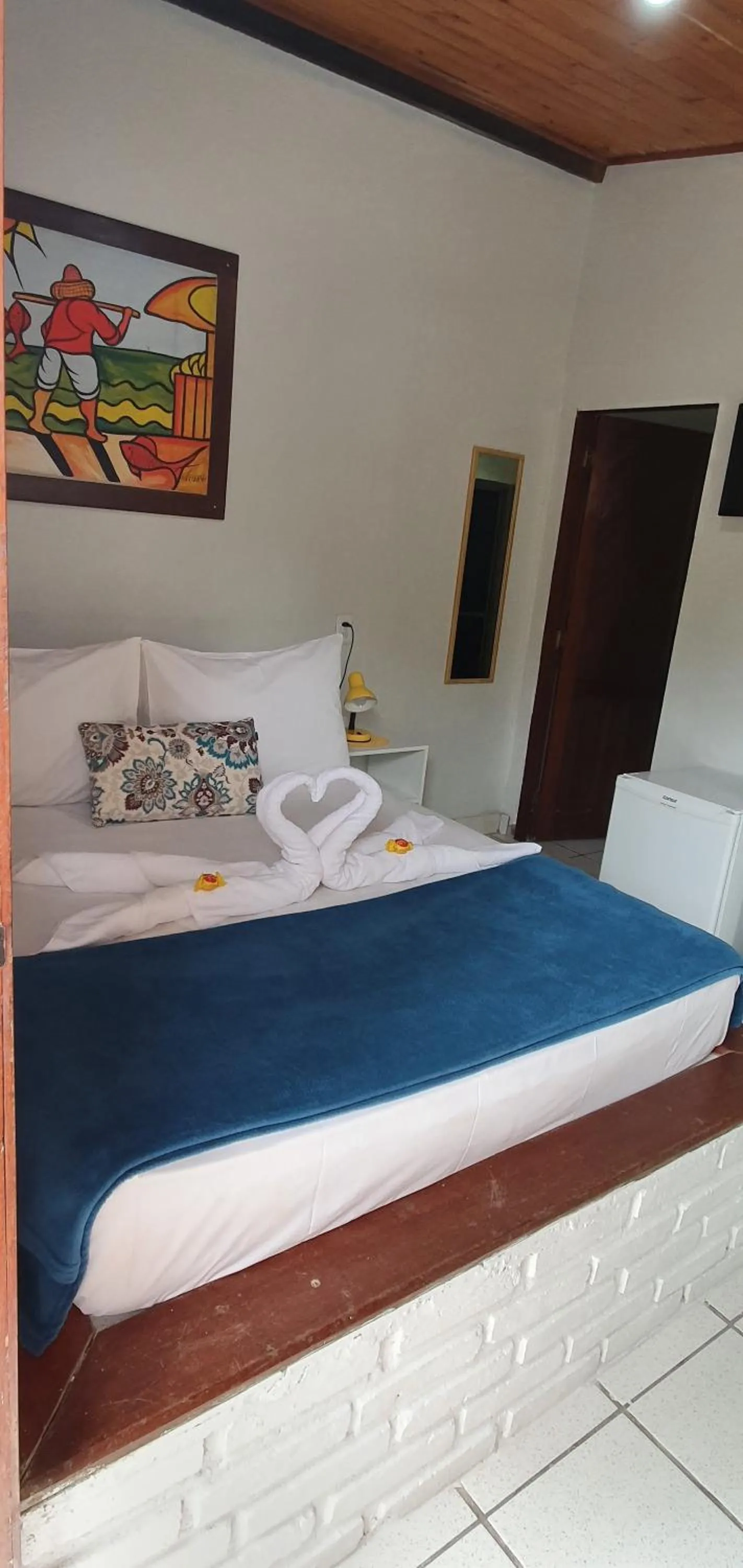 Bed in Pousada das Oliveiras