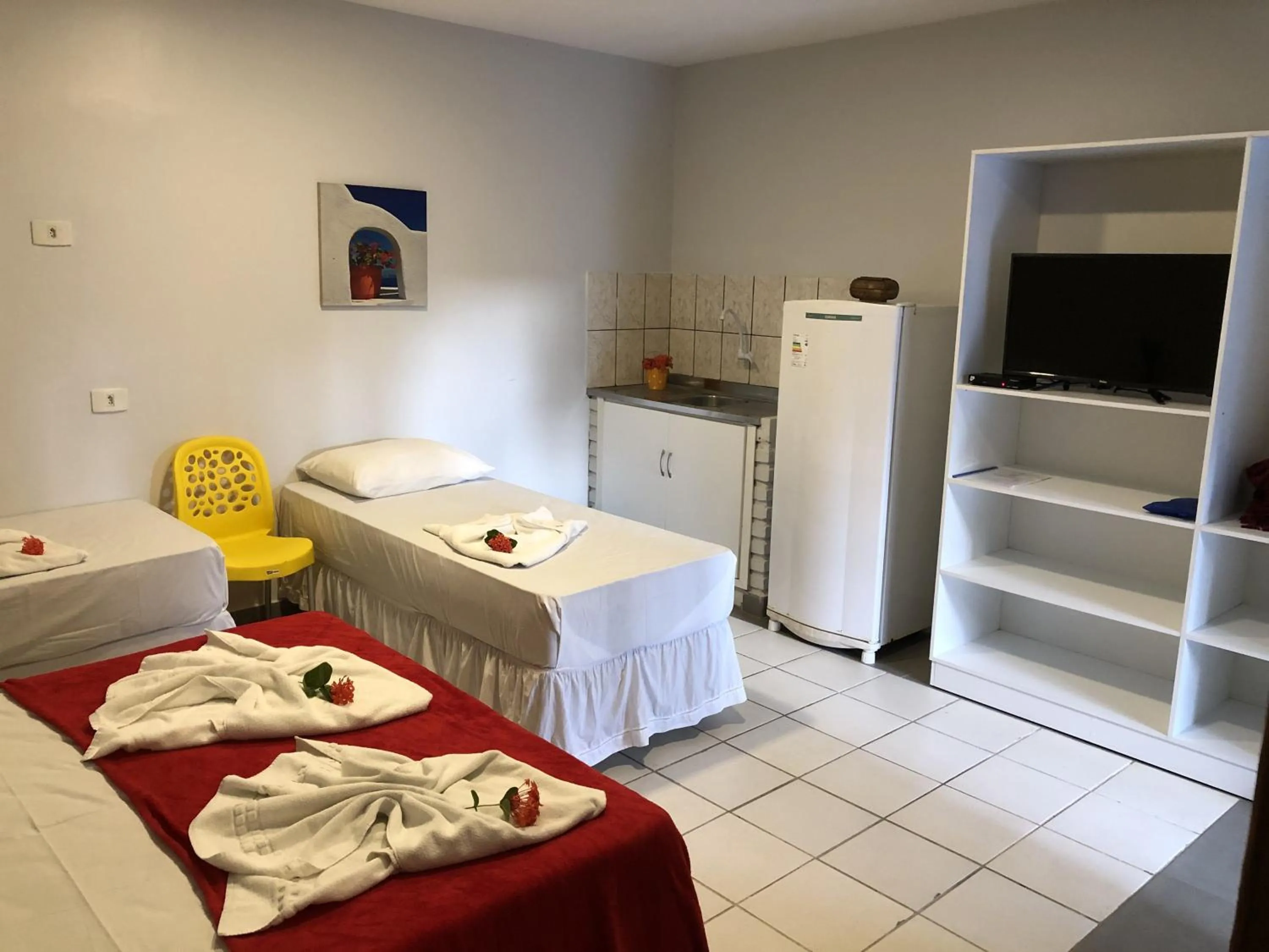 Bed in Pousada das Oliveiras