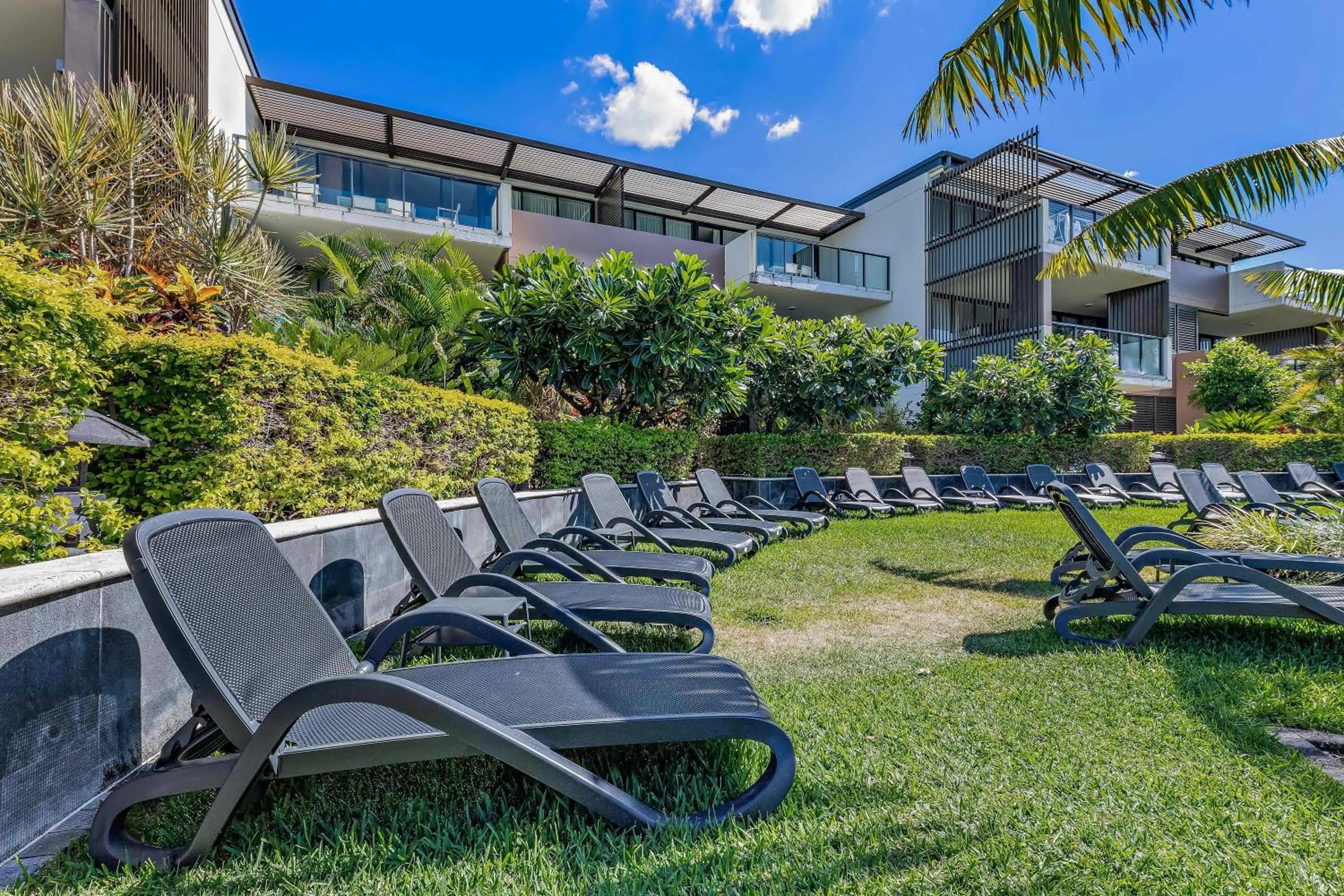 sunbed in Mirage Whitsundays