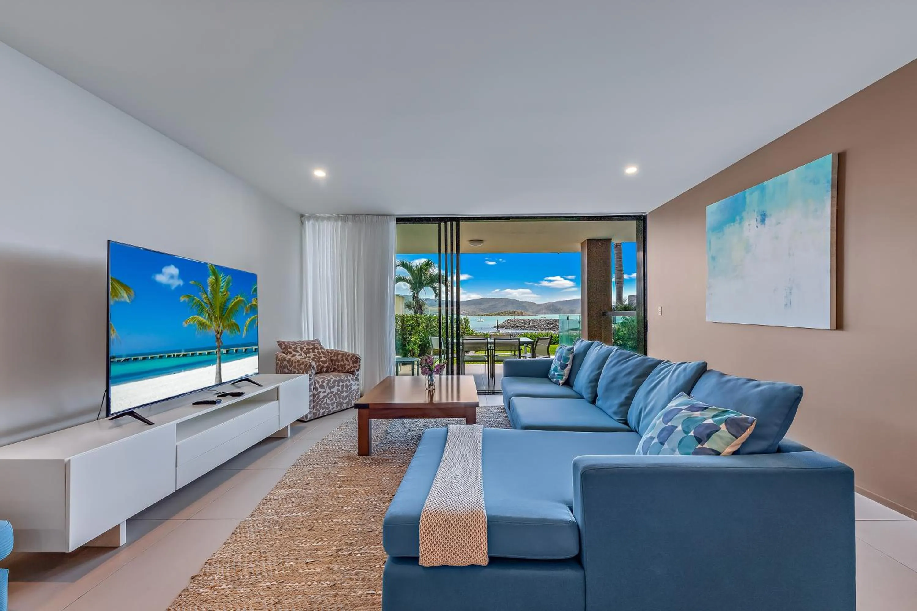 Living room in Mirage Whitsundays