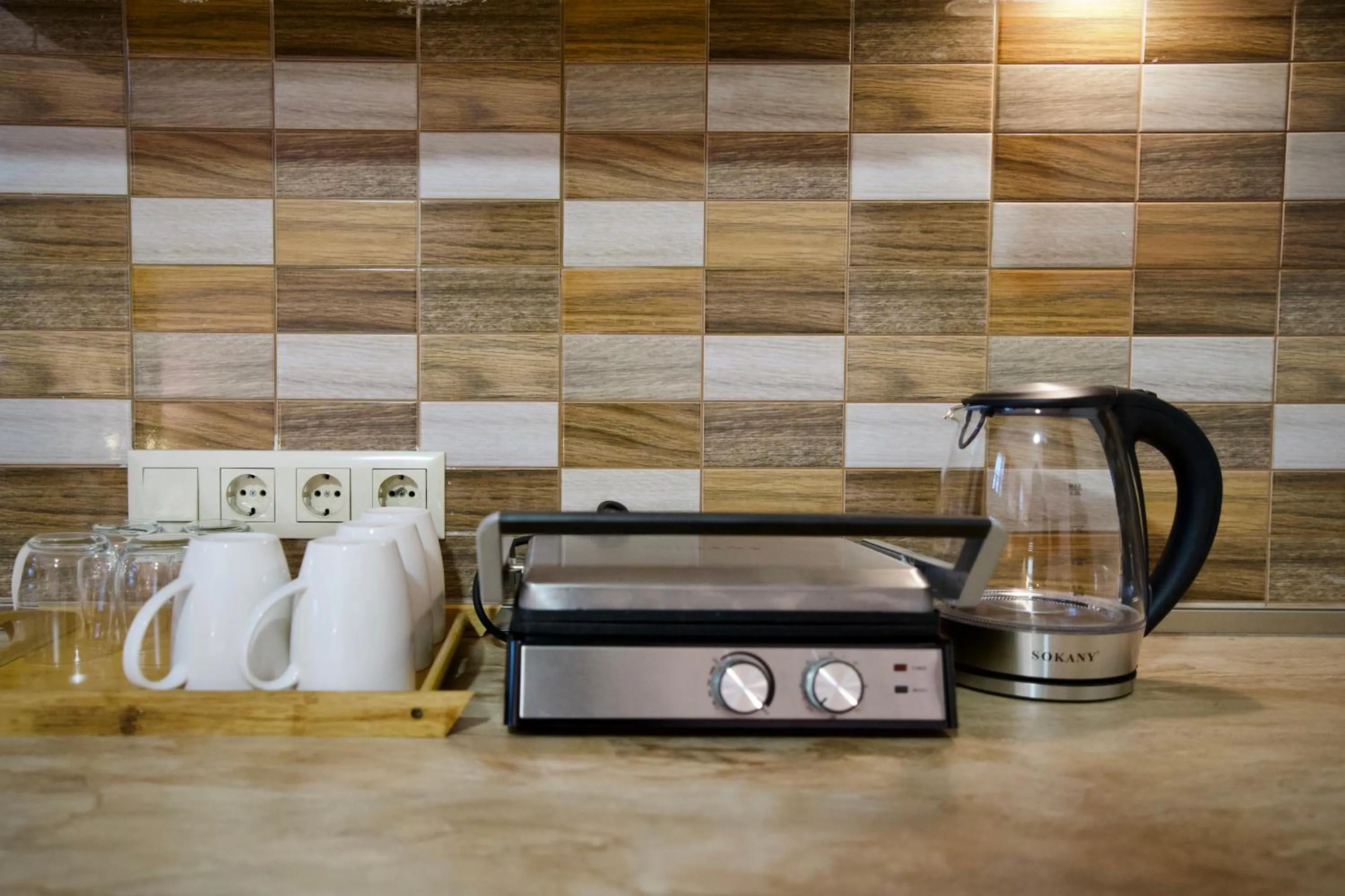 Coffee/tea facilities in Hotel Mogzauri