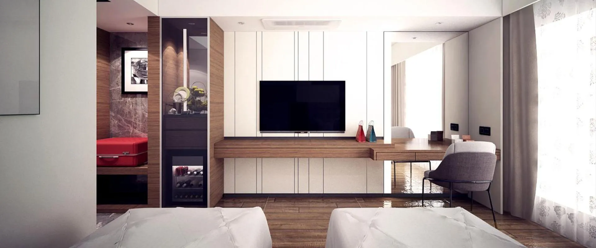 Bed in Hotel NOAH SPIRE