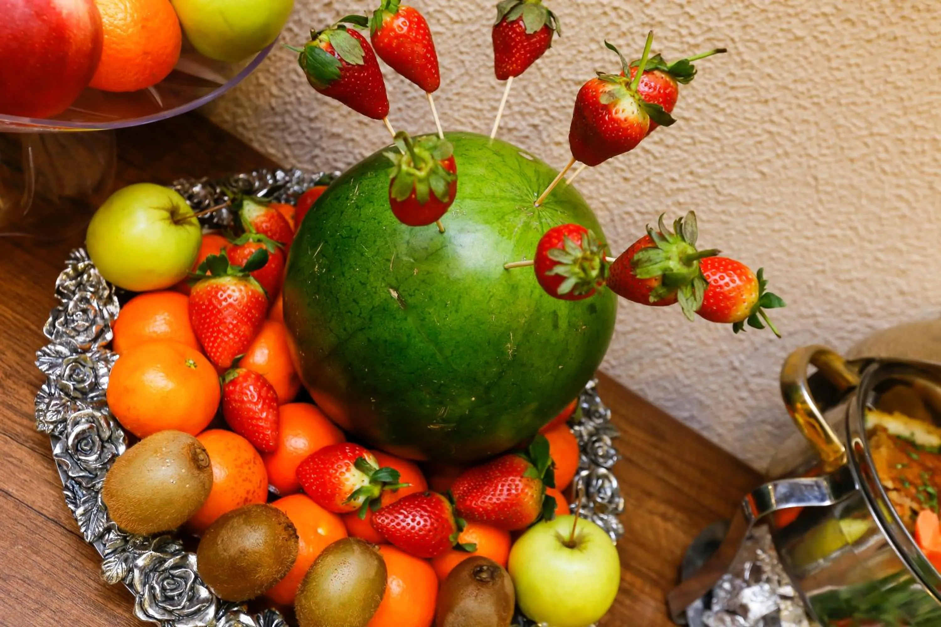 Food and drinks in Rixoss tower Pyramids View