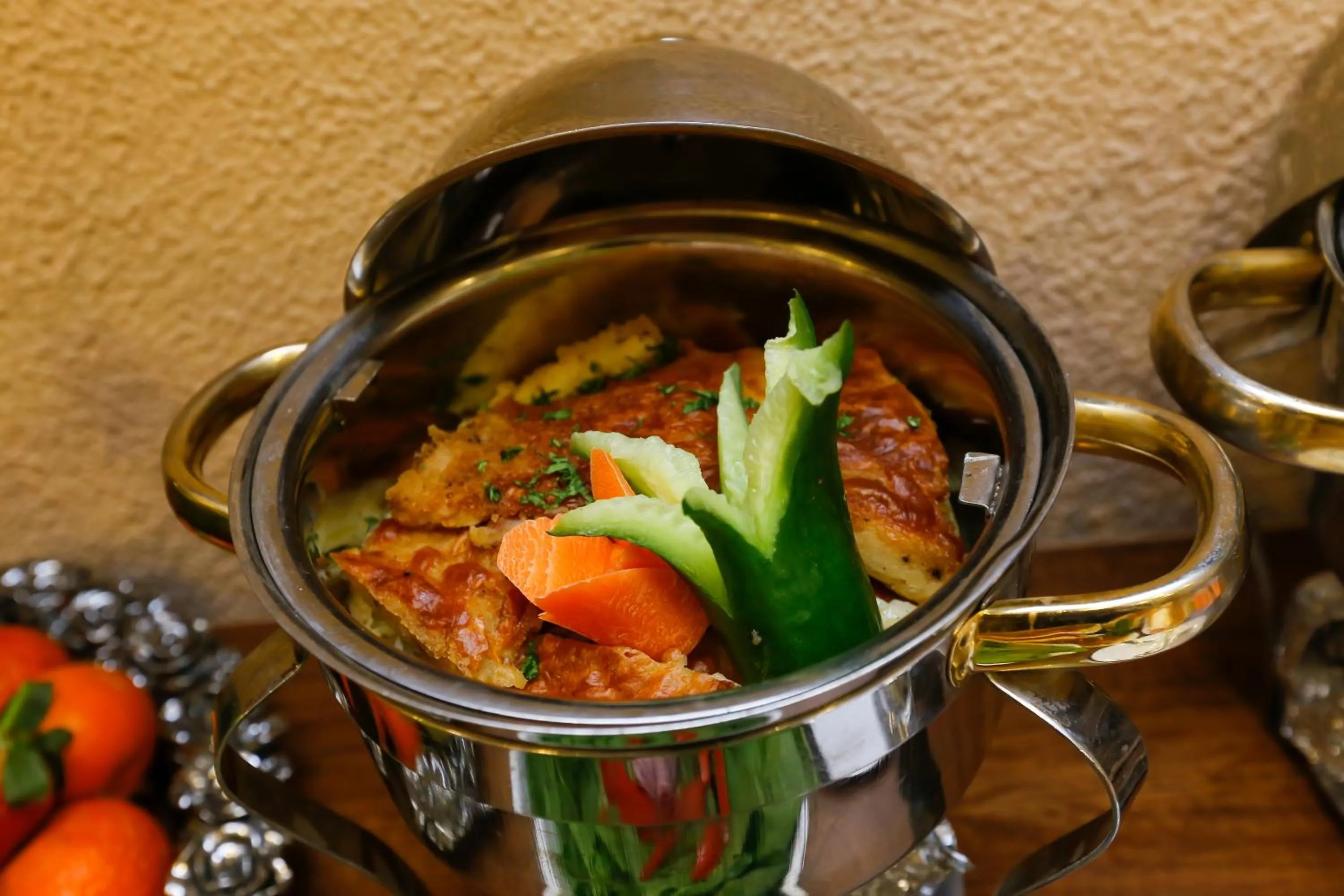 Food and drinks in Rixoss tower Pyramids View