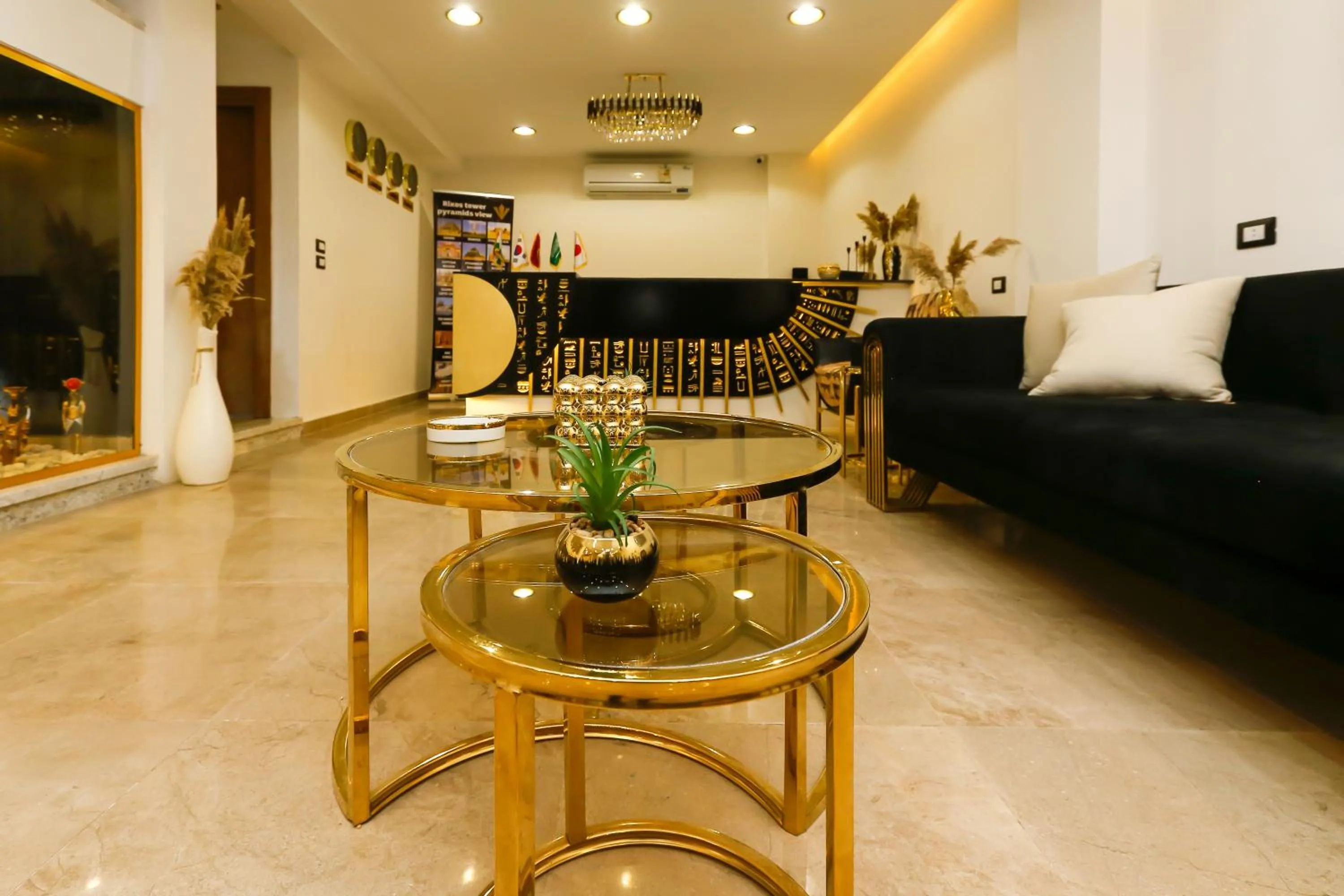 Living room in Rixoss tower Pyramids View