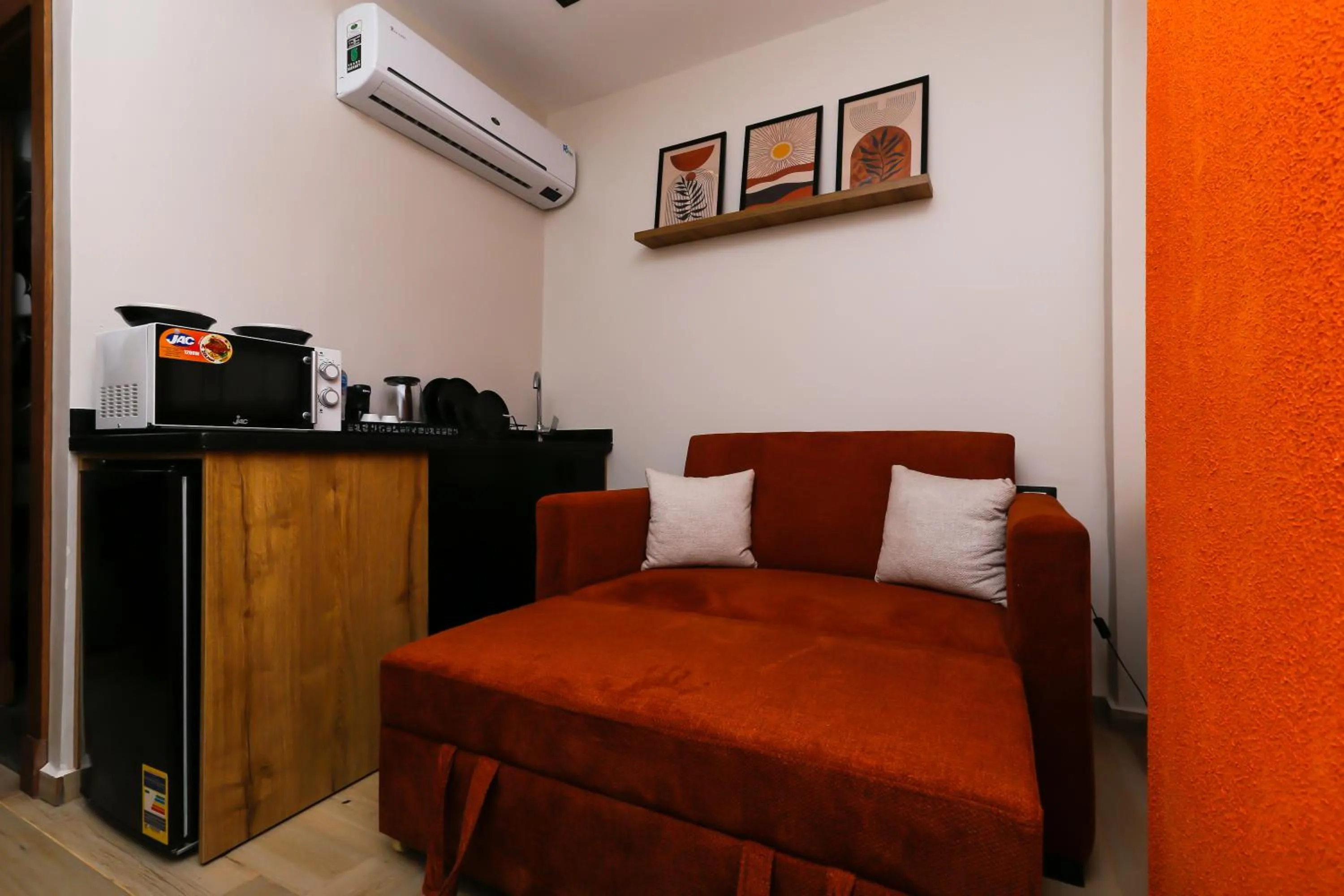 Bed in Rixoss tower Pyramids View