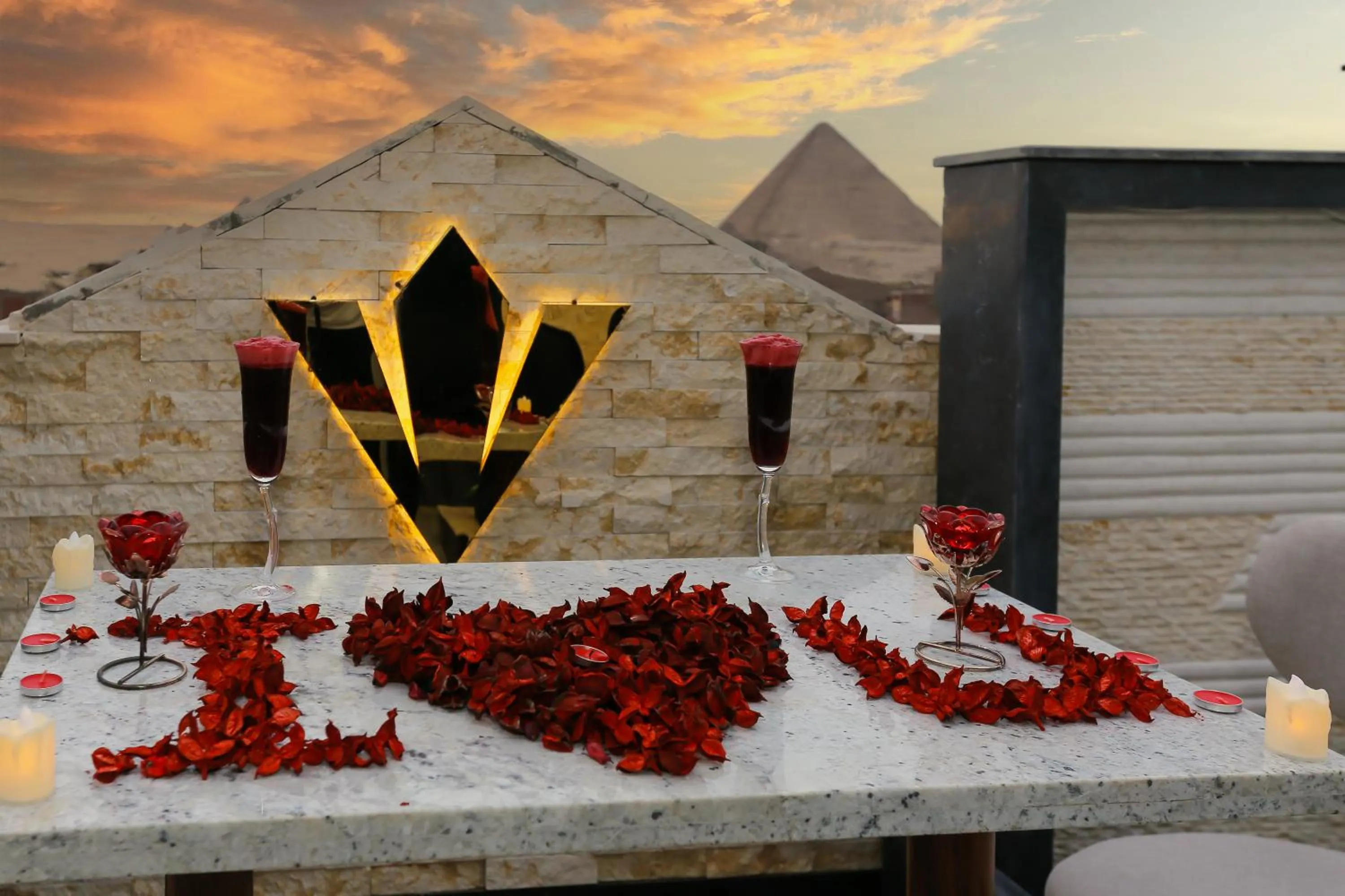 Day in Rixoss tower Pyramids View