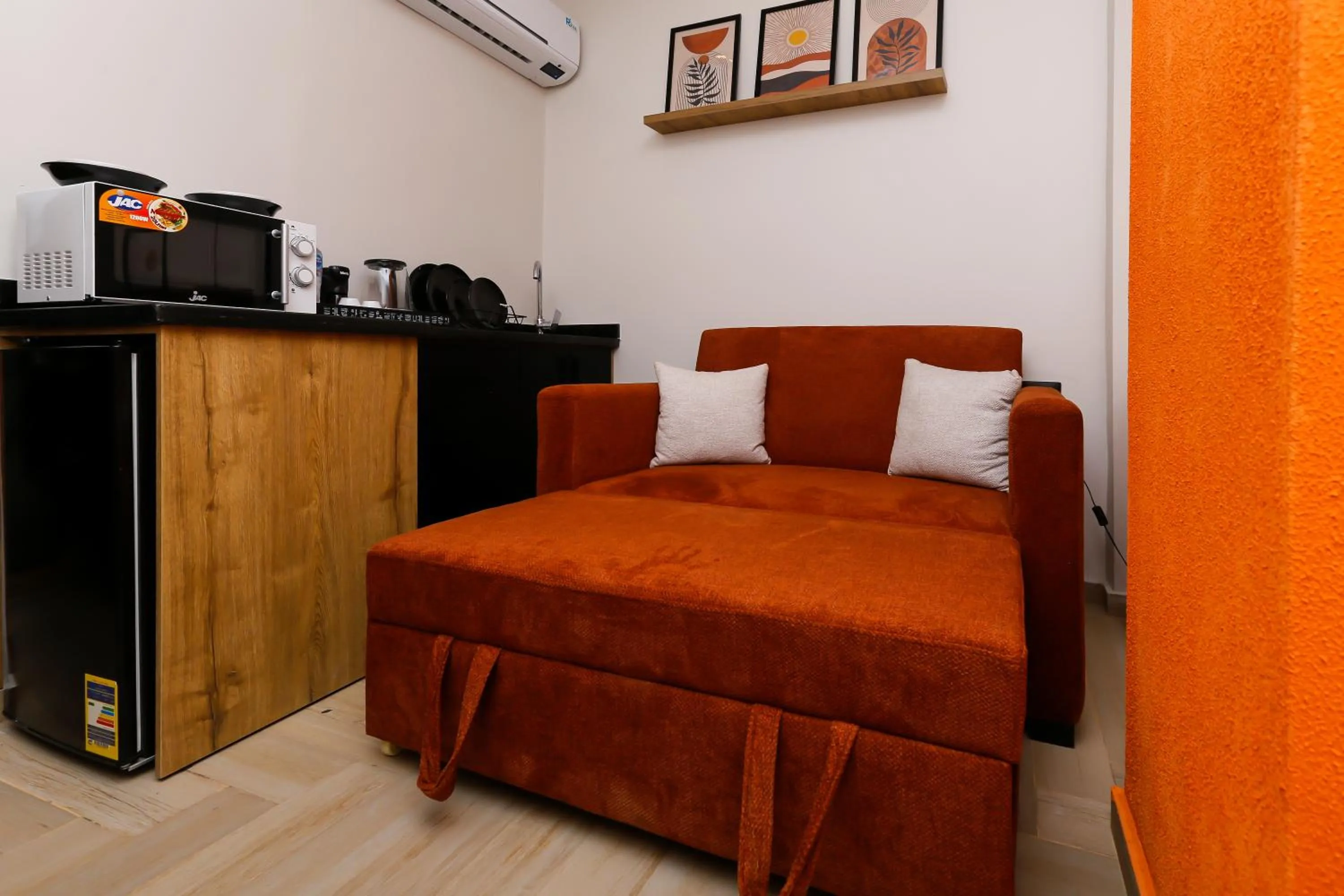 Bed in Rixoss tower Pyramids View