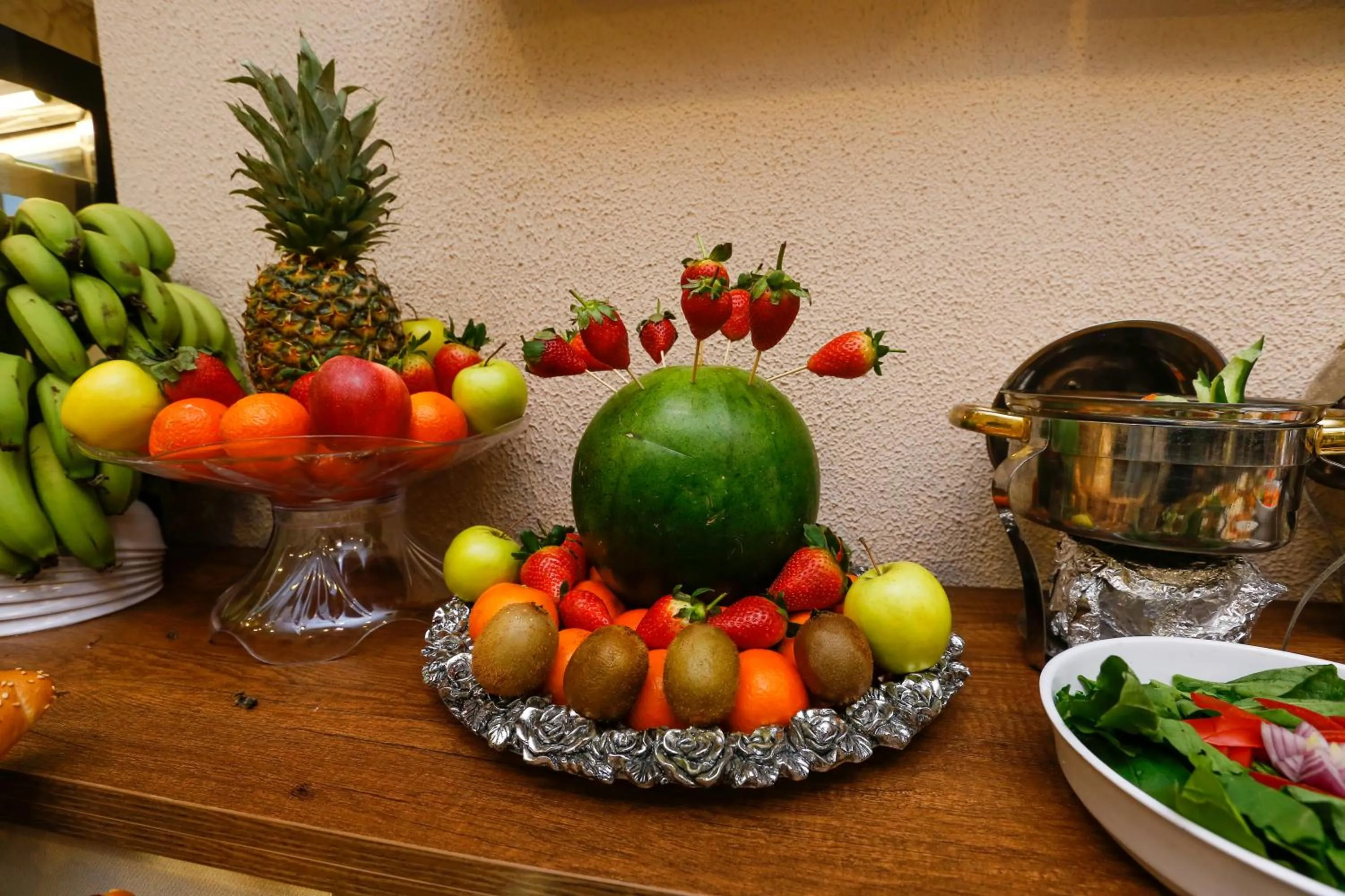 Food and drinks in Rixoss tower Pyramids View