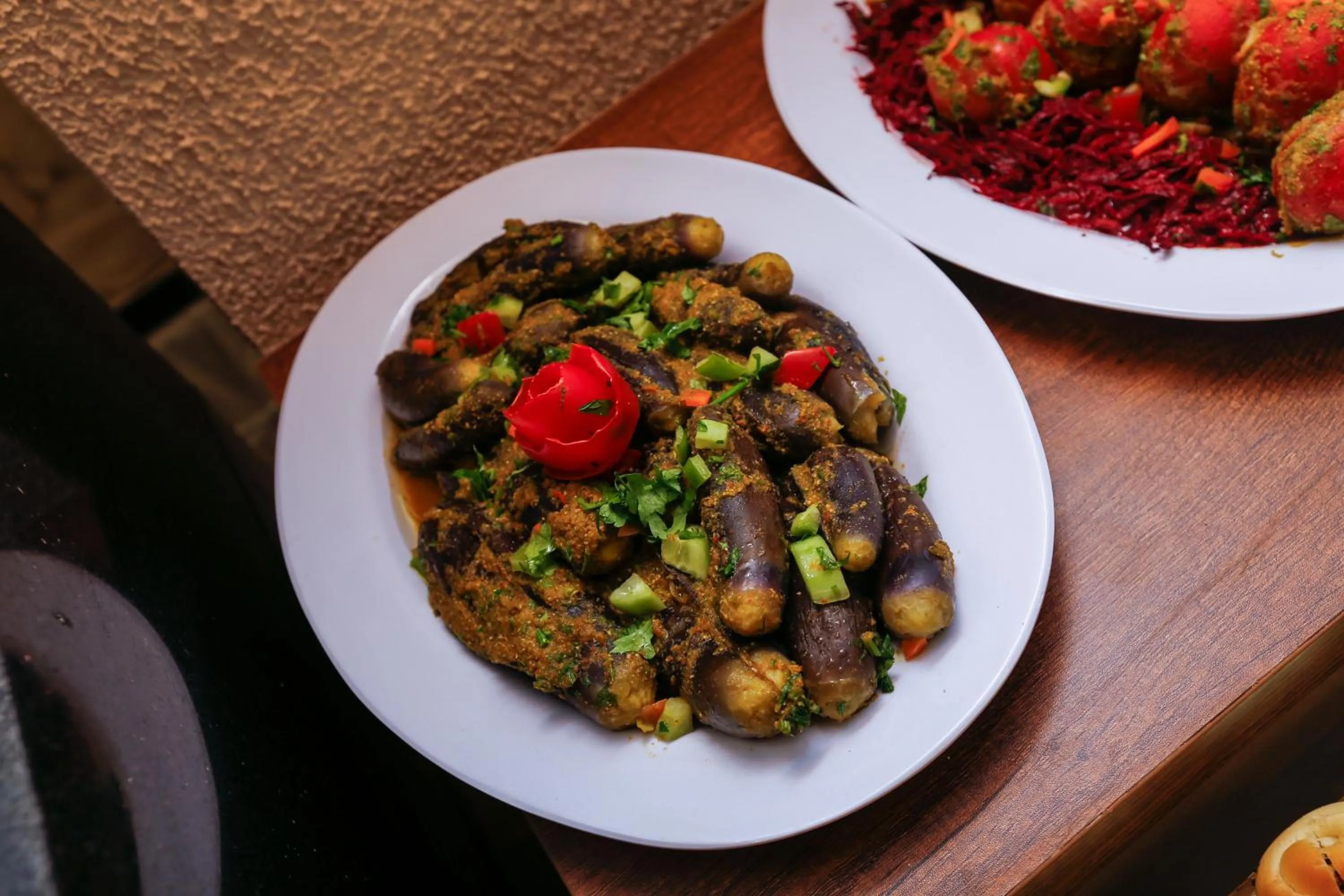 Food and drinks in Rixoss tower Pyramids View