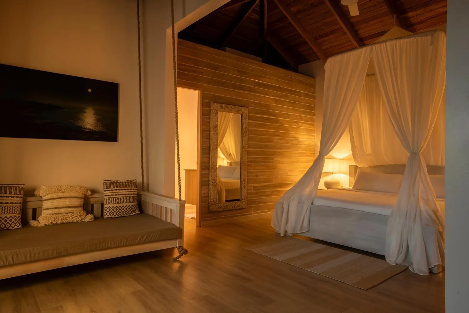 Bed in Bodhi Tree Yoga Resort