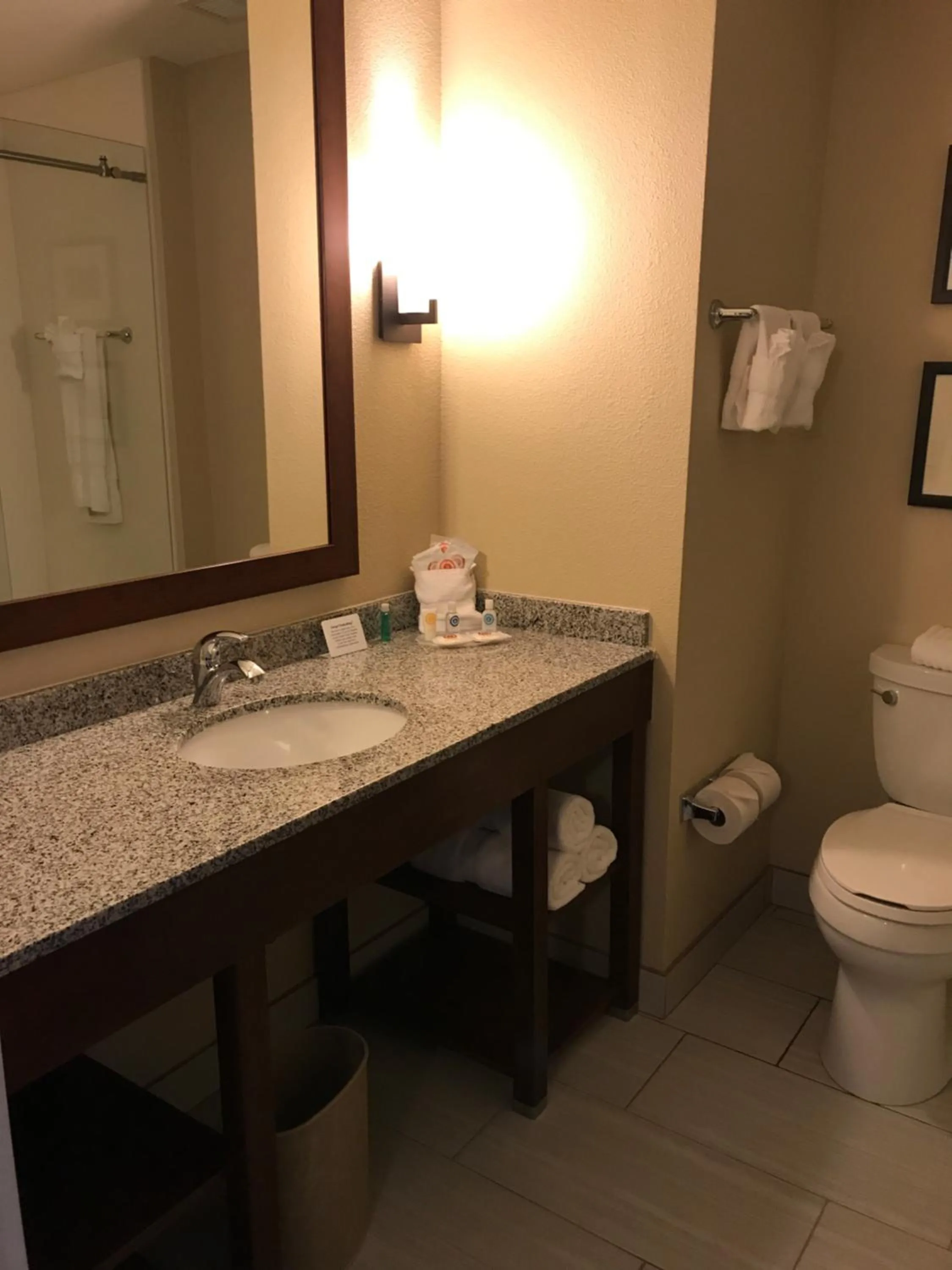 Bathroom in Comfort Suites Dodge City