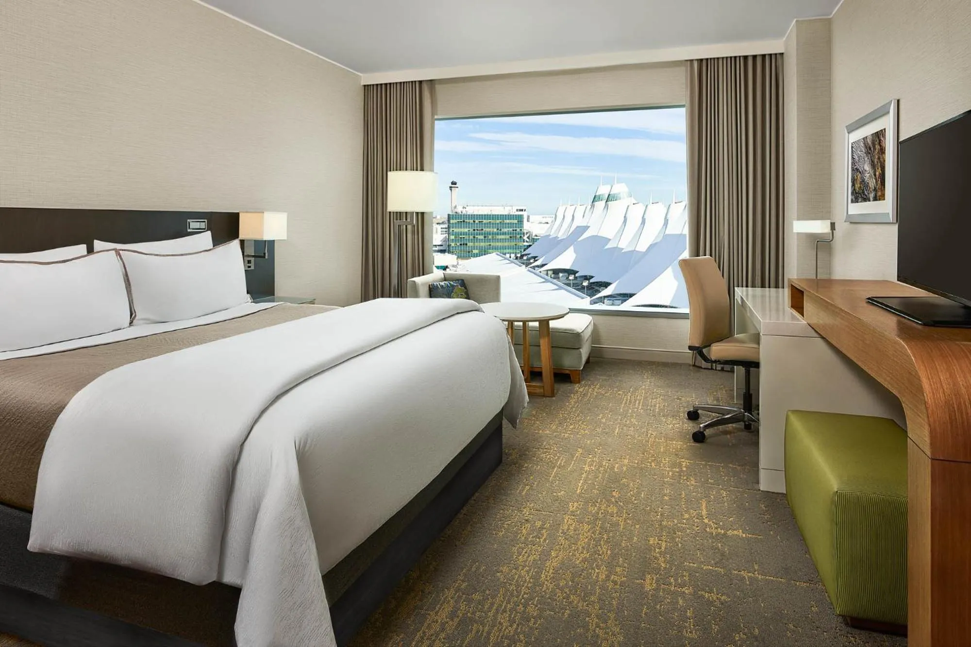 Bed in The Westin Denver International Airport