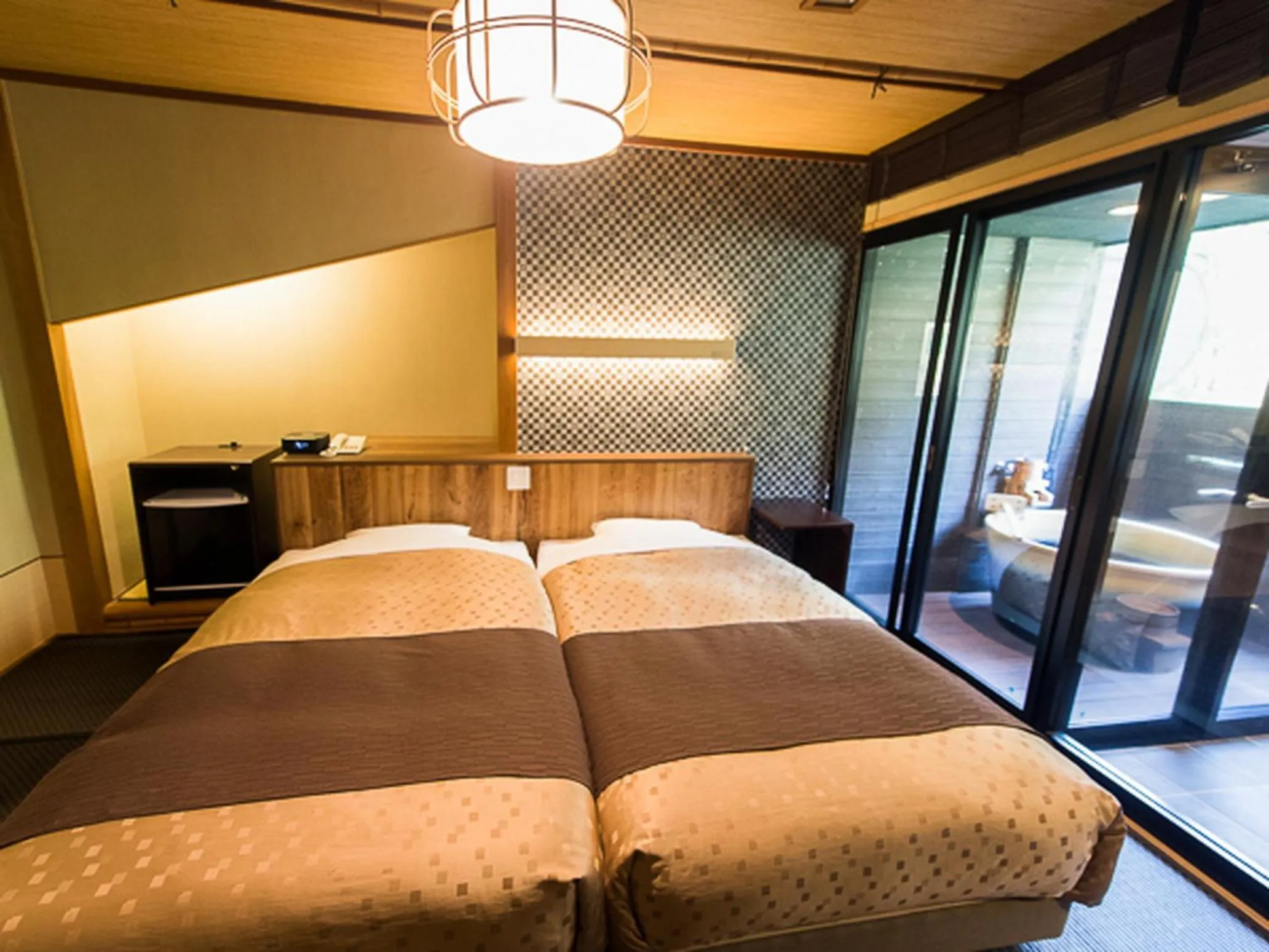 Bed in LiVEMAX RESORT Shizuoka Amagiyugashima